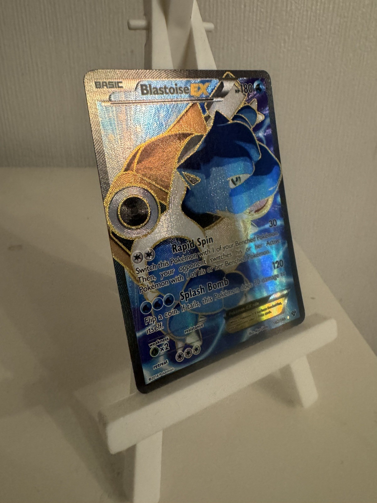 BLASTOISE EX 142/146 - FULL ART - XY BASE SET - POKEMON TCG