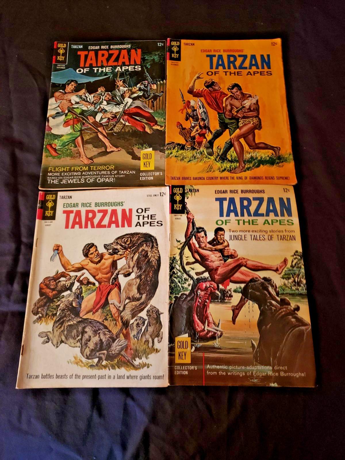 TARZAN OF THE APES #144 147 160 170 Gold Key 1964 -1967 Edgar Rice Burroughs LOT