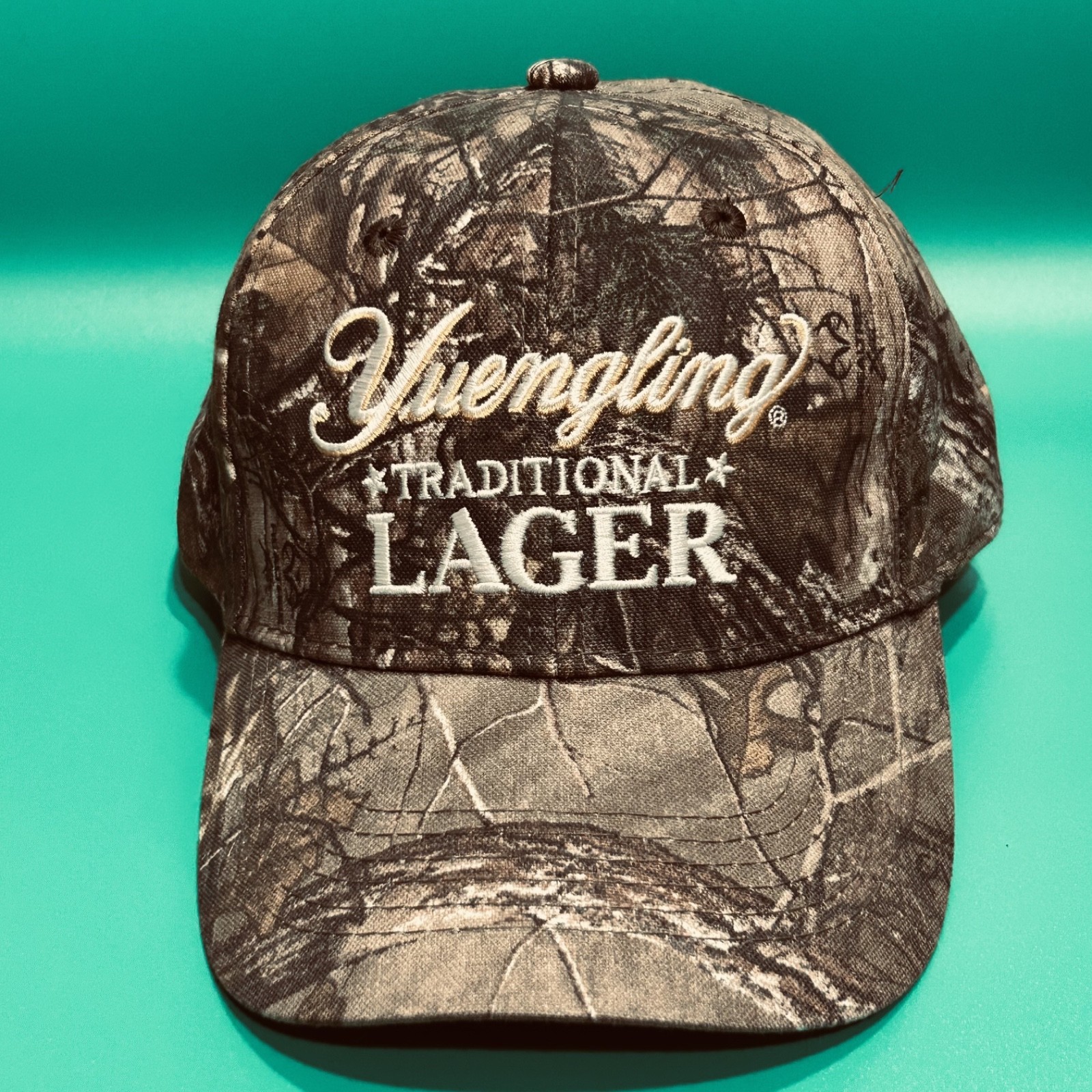 Yuengling Lager Camo Traditional Lager Strap Back Hat Cap
