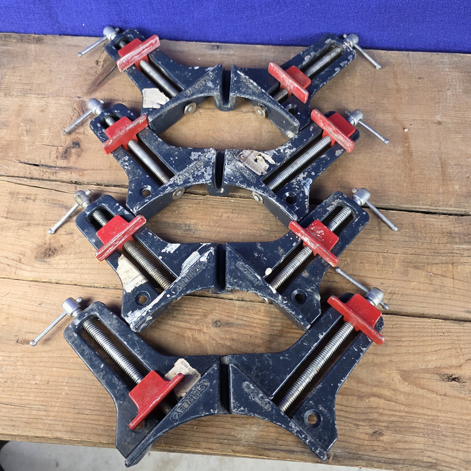 4 Vintage Stanley no.404 Clamps