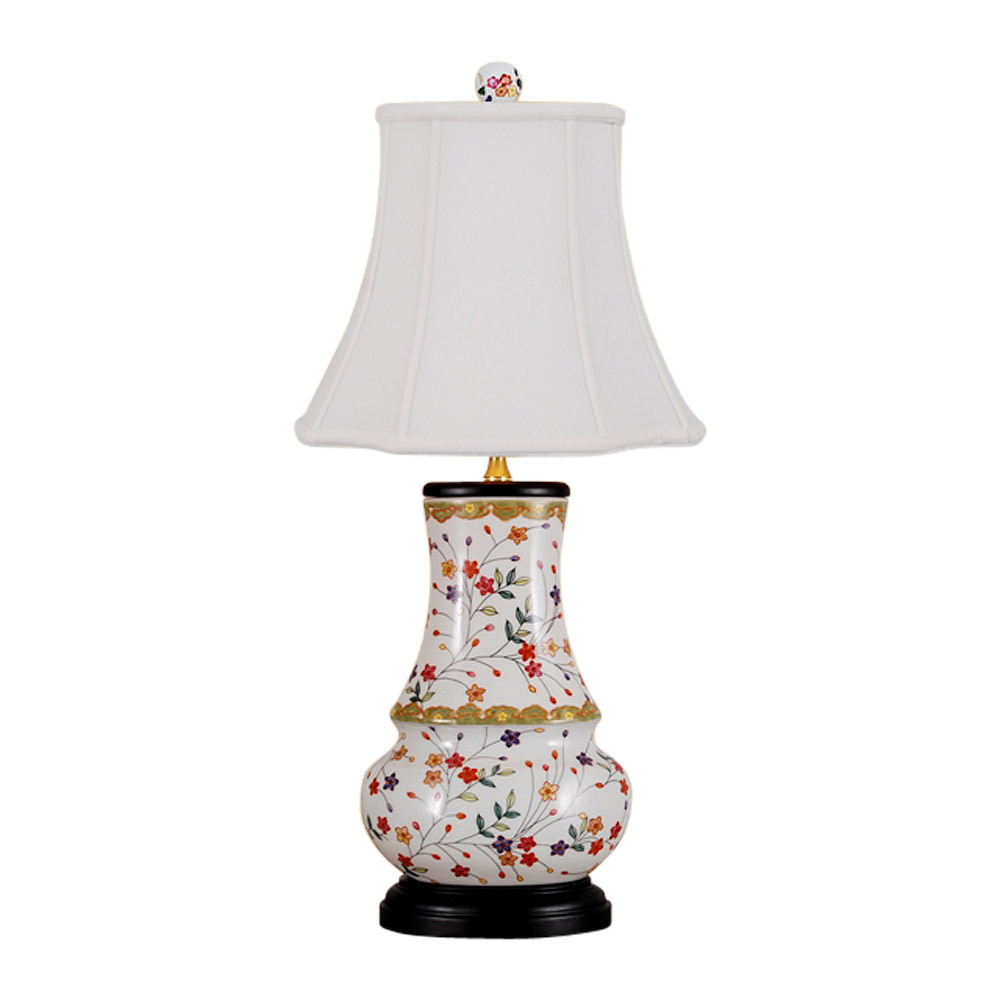 Beautiful Floral Porcelain Vase Table Lamp 25\