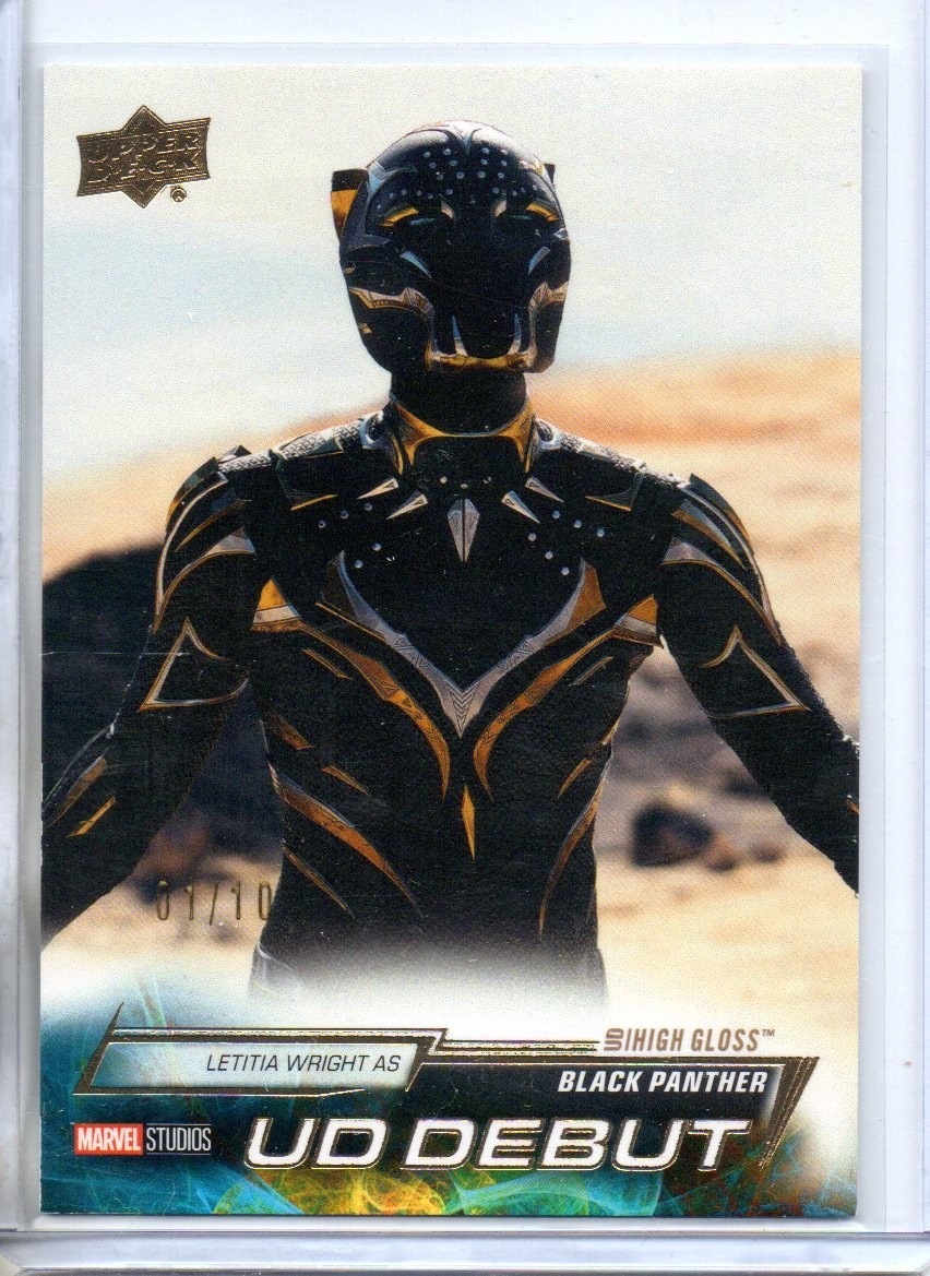 2024 BLACK PANTHER UD MARVEL STUDIOS SERIES 2  DEBUT HIGH GLOSS #d 01/10 WRIGHT