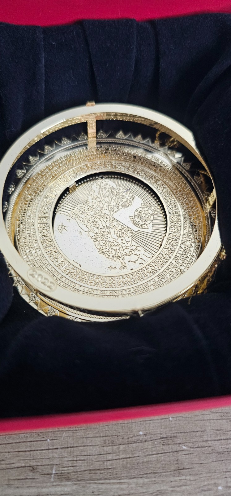 Louisiana State Capitol Parish Ornament 2022 25th Anniversary Edition Gold Box