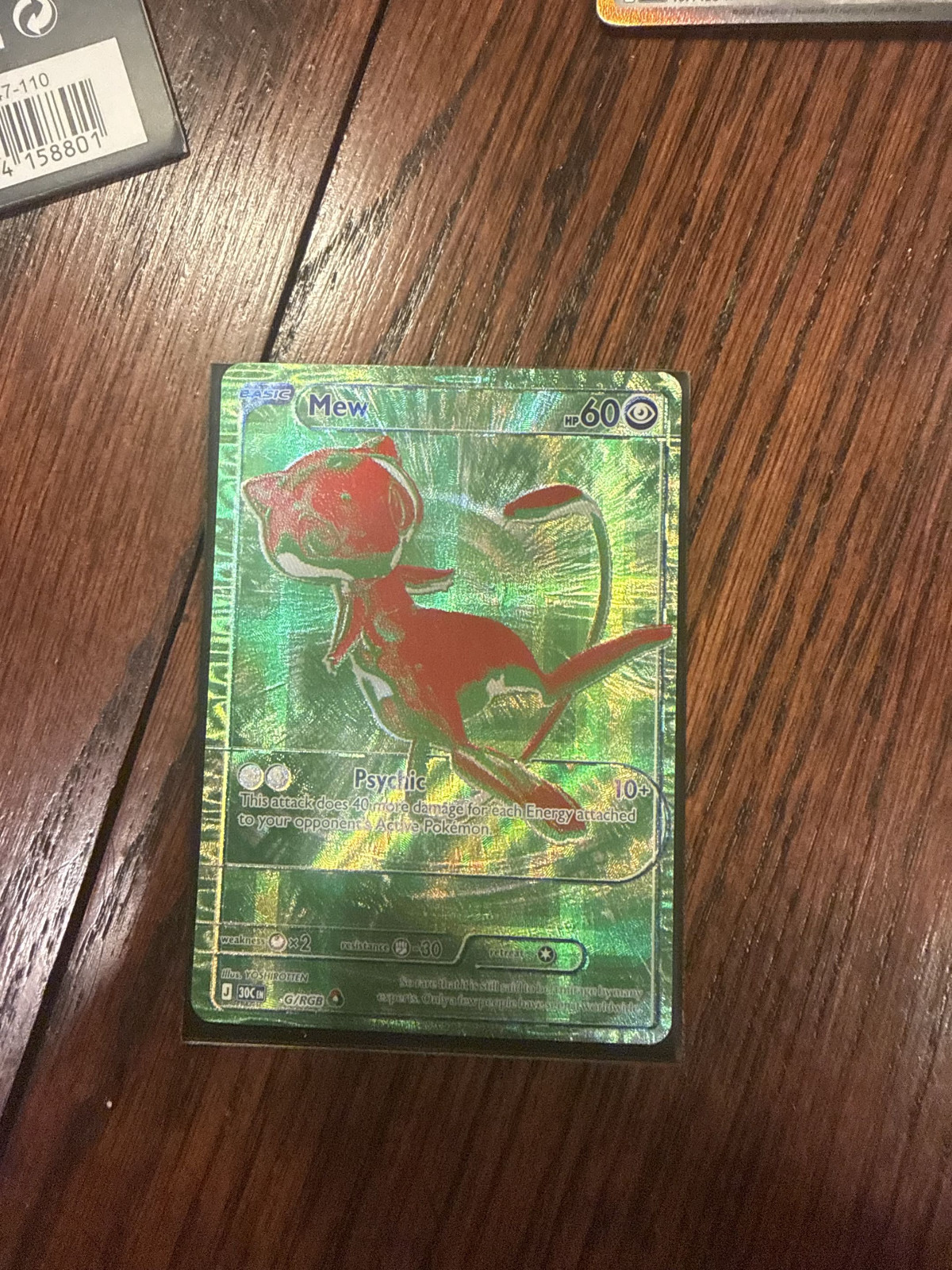 Mew G/RGB 30th Celebration Holo Rare Pokemon Card
