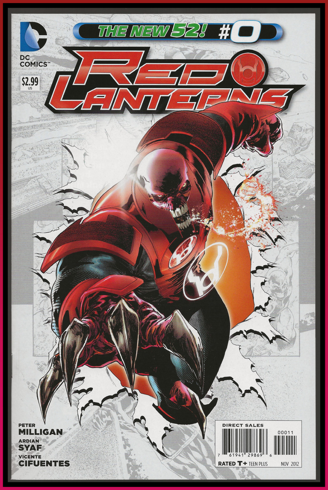 RED LANTERNS #0 (2011) ORIGIN OF ATROCITUS LANTERNS HBO MAX DC COMICS 9.4 NM