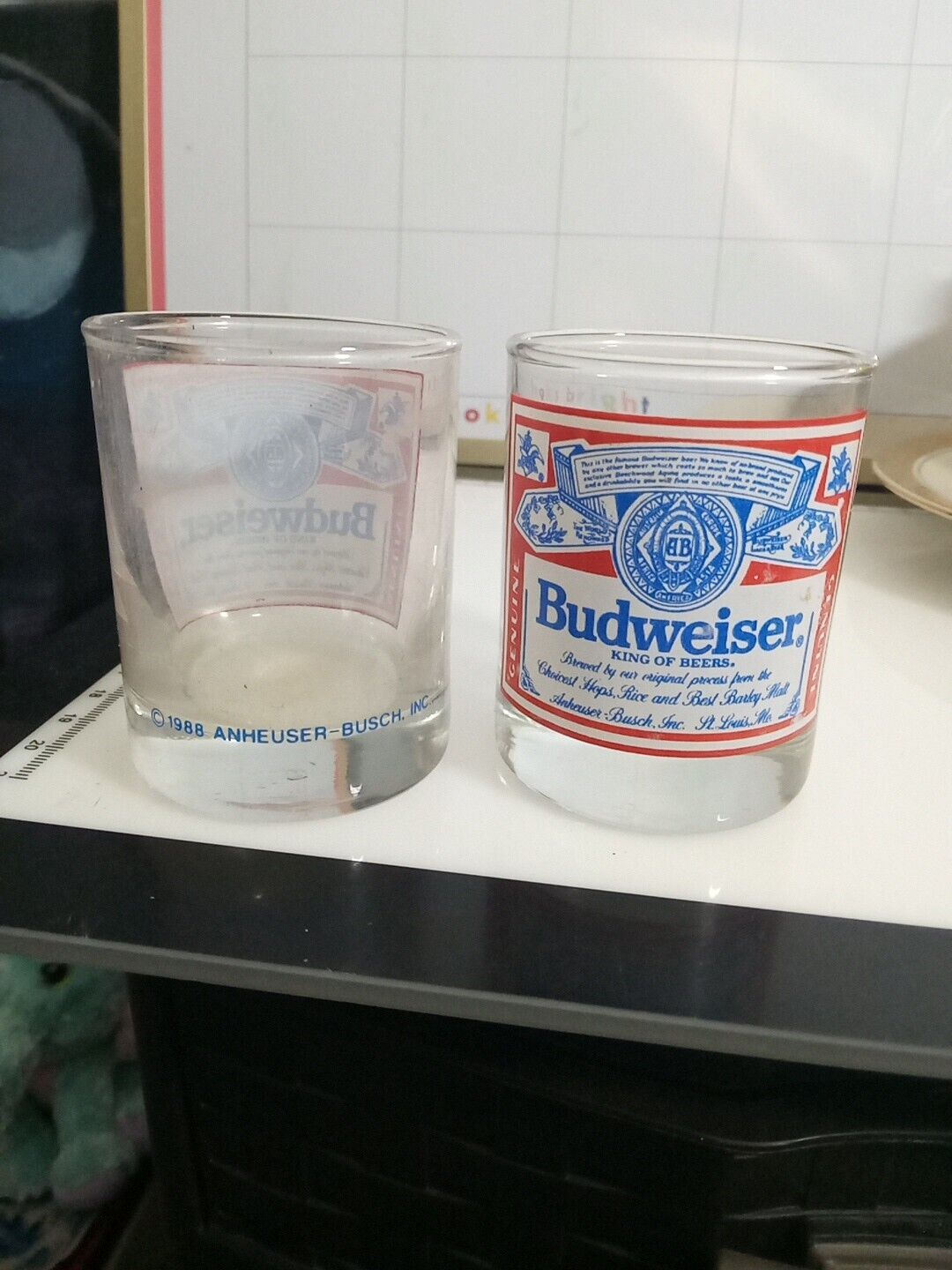 Vintage Anheuser Busch Budweiser Shot Glasses- 2.5