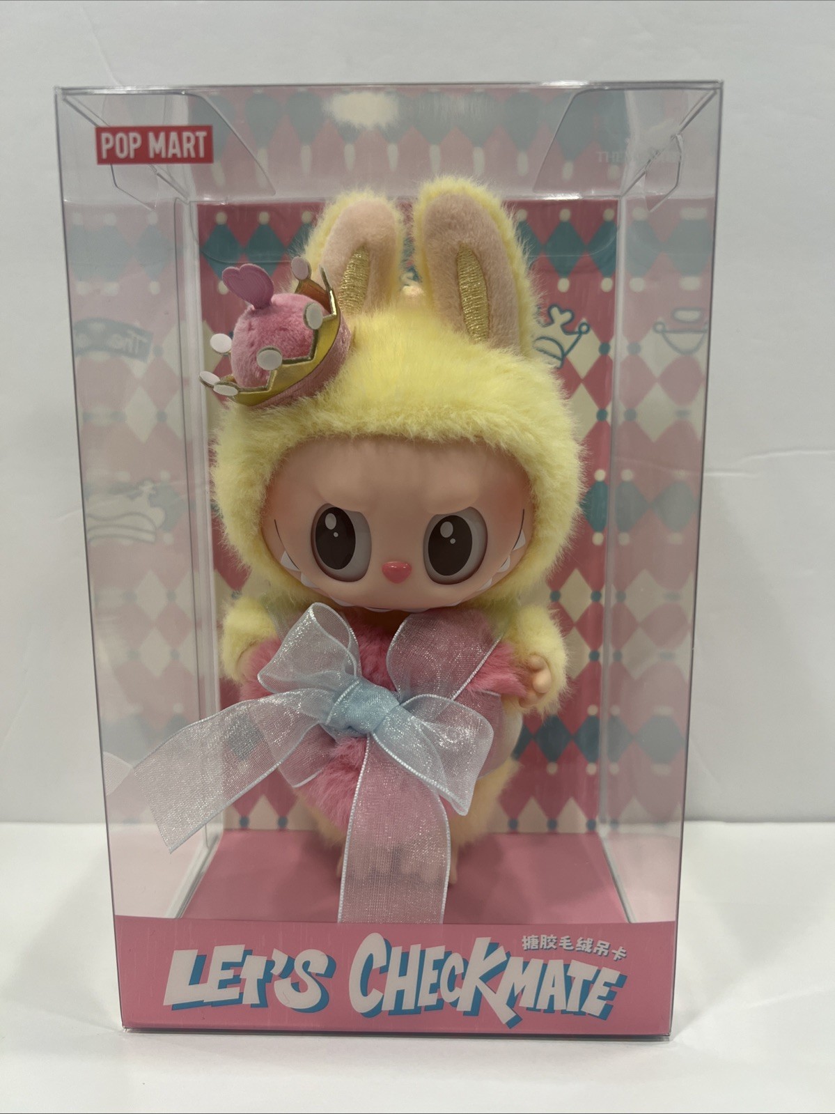 AUTHENTIC POP MART Labubu Let’s Checkmate Vinyl Plush Doll Yellow US Seller