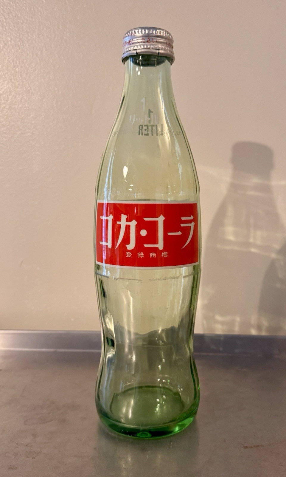 Coca-Cola Empty Bottle w/ Cap Showa Retro 30cm 12” Tall 1 Liter Japanese Coke Coca-Cola Empty Bottle w/ Cap Showa Retro 30cm 12” Tall 1 Liter Japanese Coke