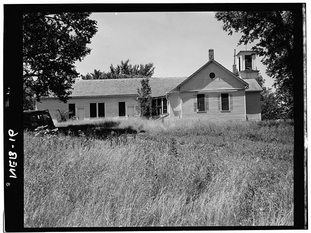 Photo:Santee Nebraska 1870s Congregational Mission Chapel Parsonage HABS