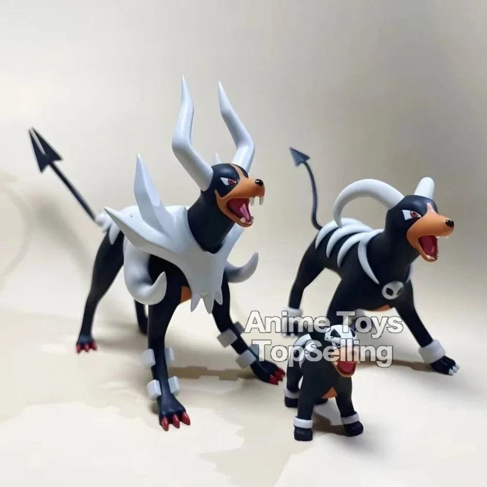 Pokémon Houndoom Evolution Figure Set PVC Anime Model Toys 2–8cm Gift