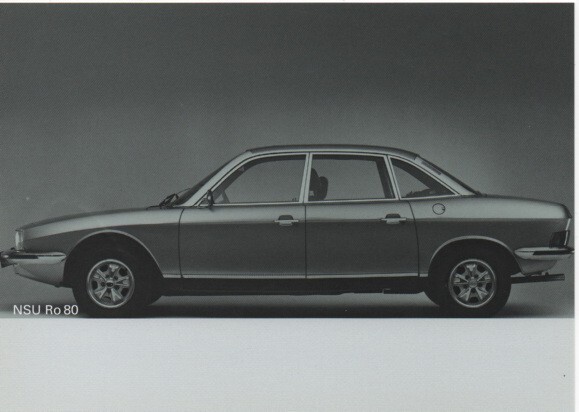Postcard Audi Museum Mobile NSU Ro 80 - Vintage Car Collectible Postcard Audi Museum Mobile NSU Ro 80 - Vintage Car Collectible