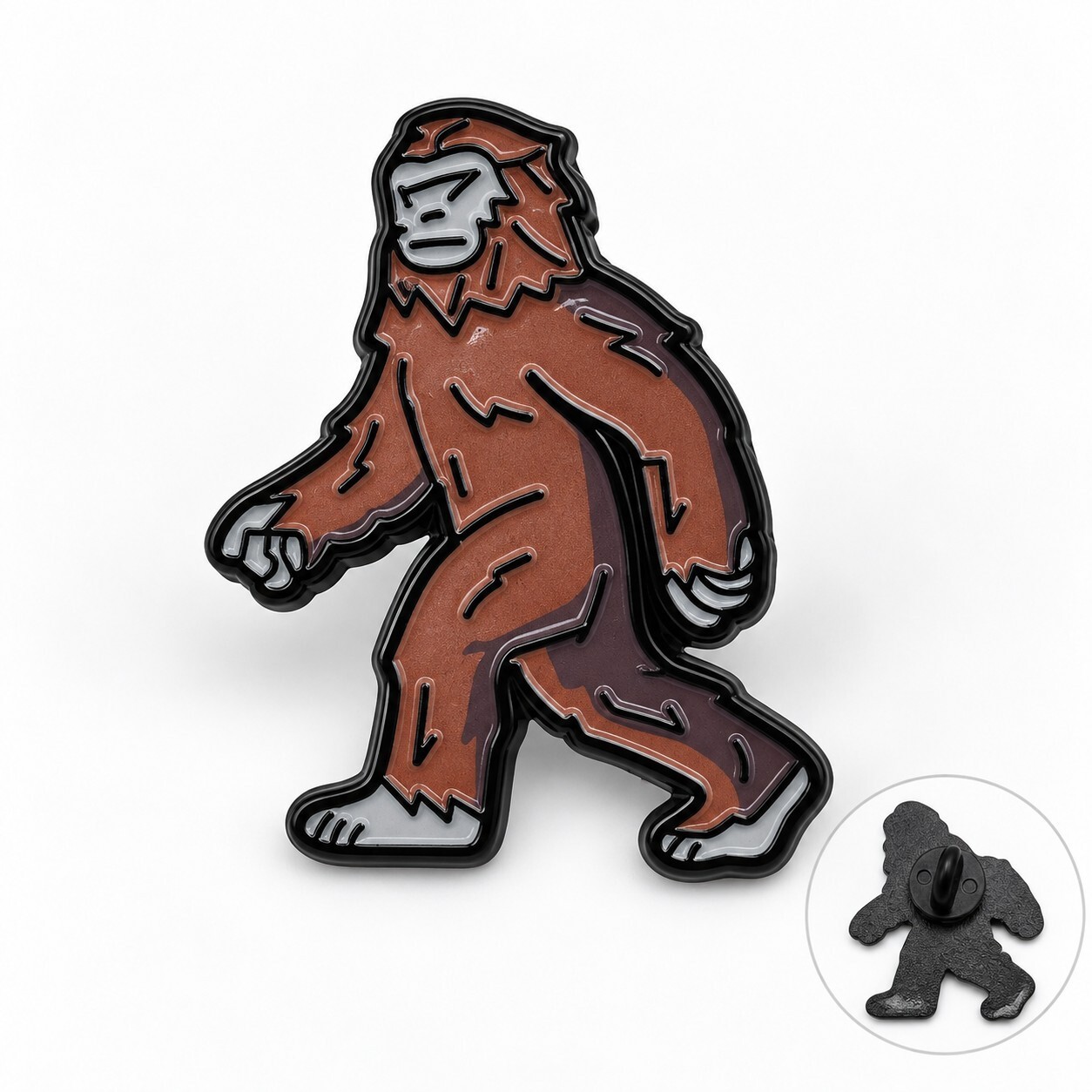 Sasquatch Bigfoot Enamel Pin 1.5\
