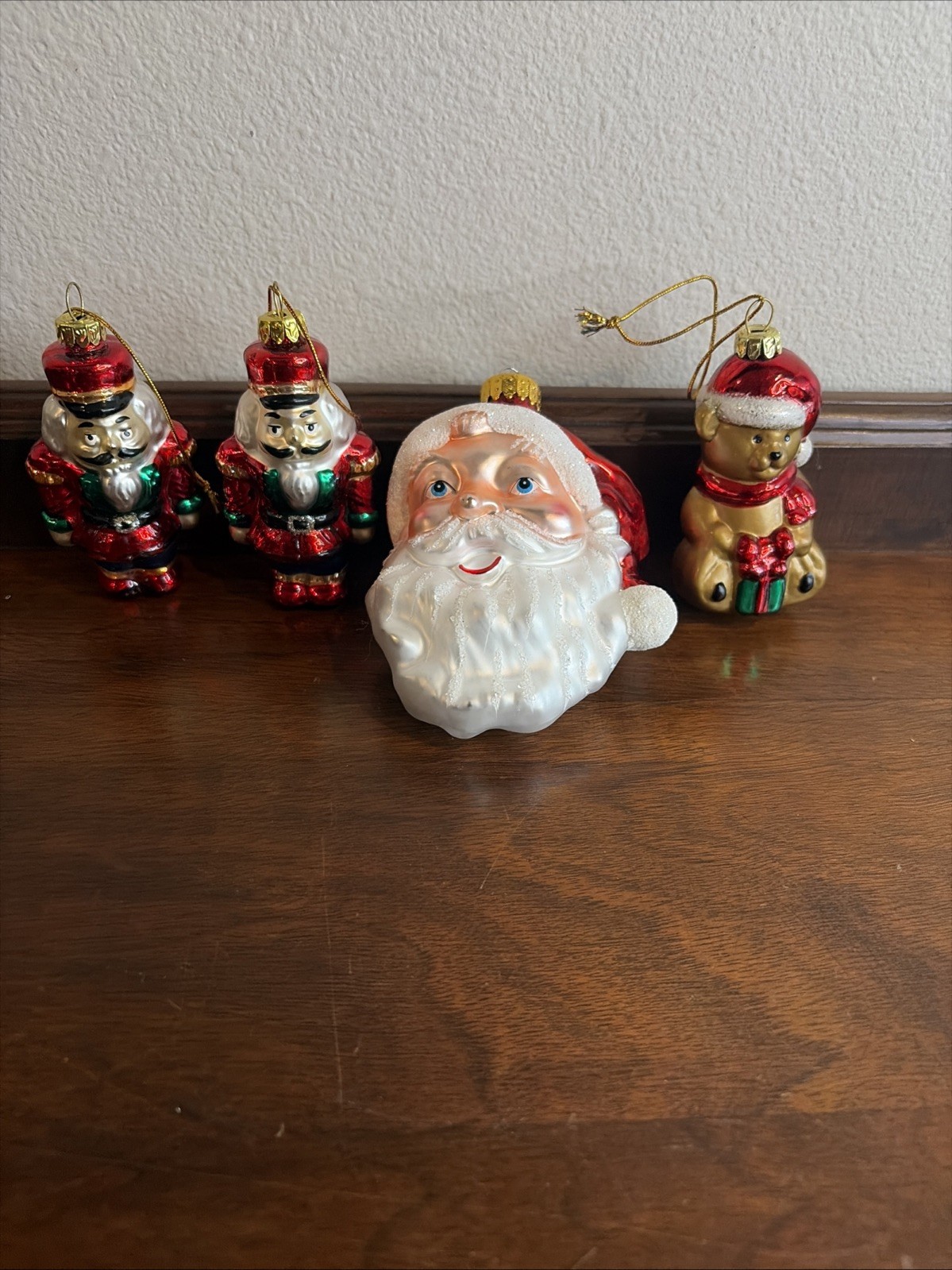 Thomas Pacconi & Unique Treasures Hand Blown Glass Ornaments Set Of 4