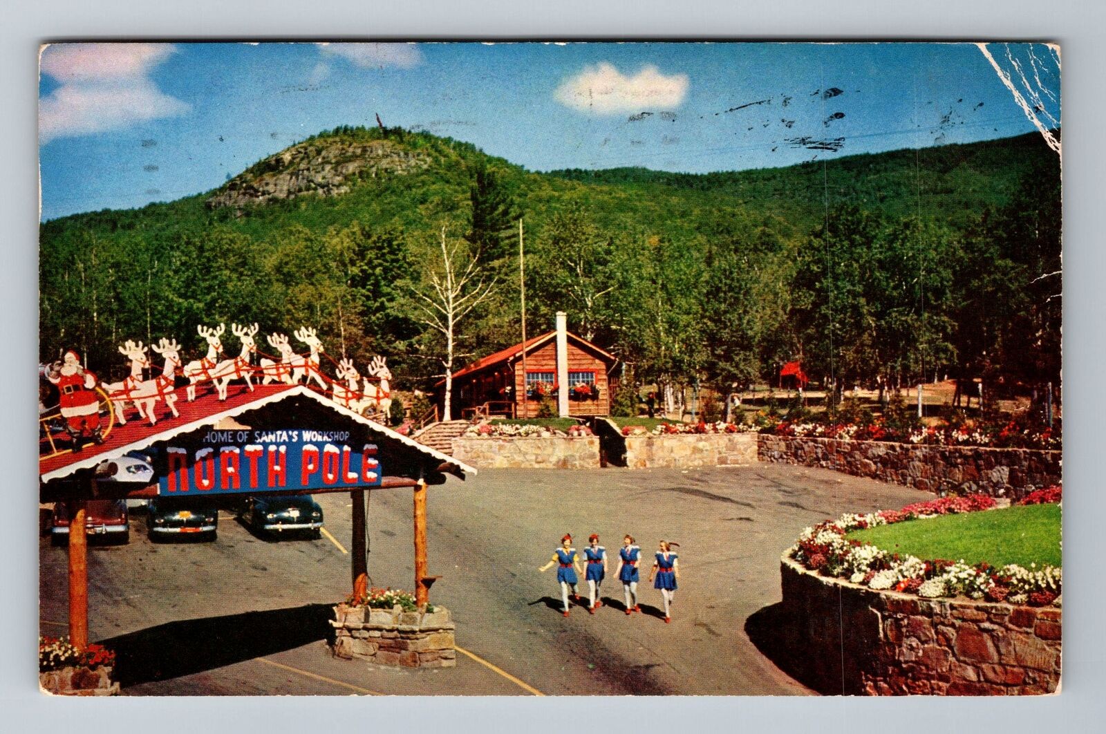 North Pole NY-New York, Santa\'s Workshop, Vintage c1955 Postcard