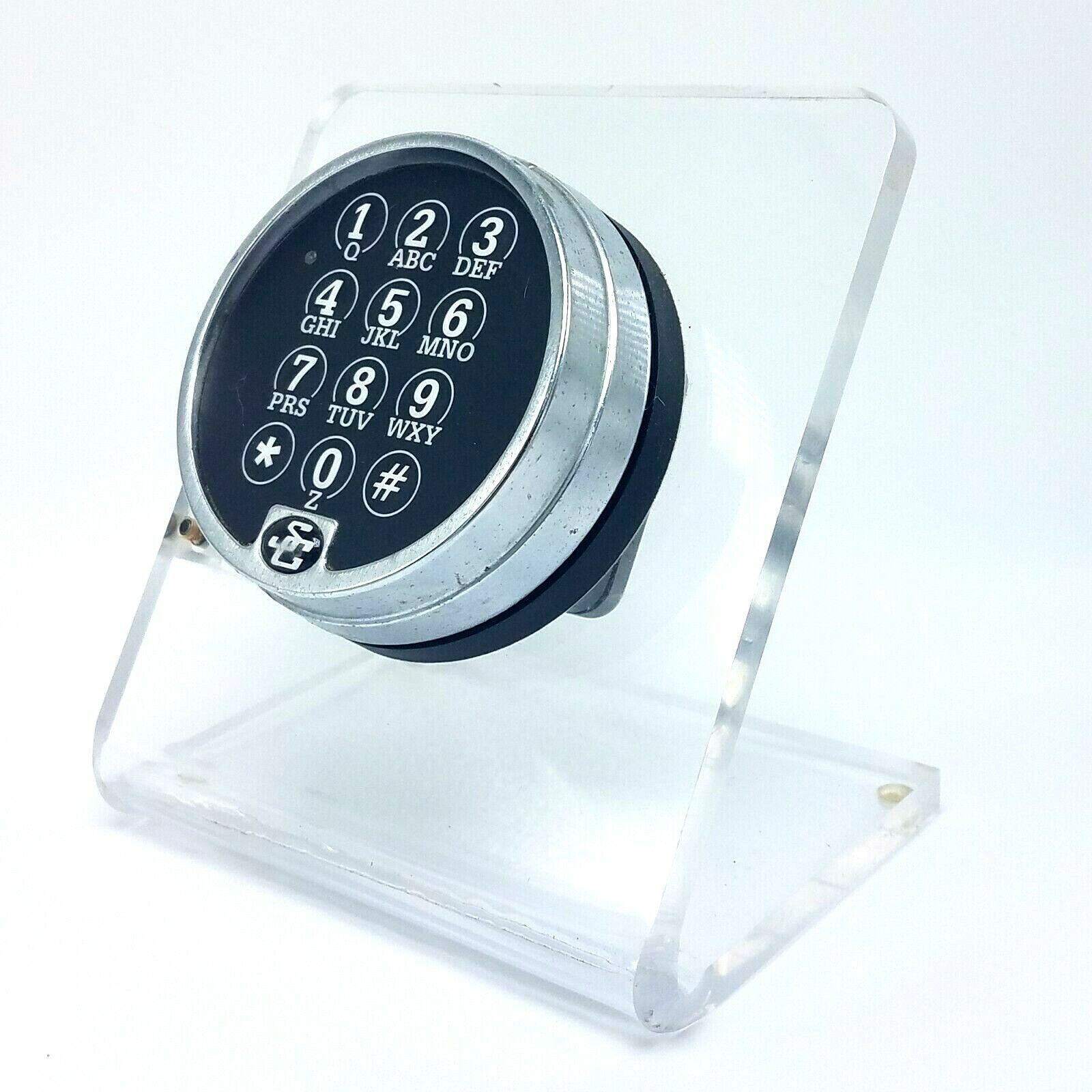 Sargent and Greenleaf E6100 Push Button SC Combination Lock Display in Lucite