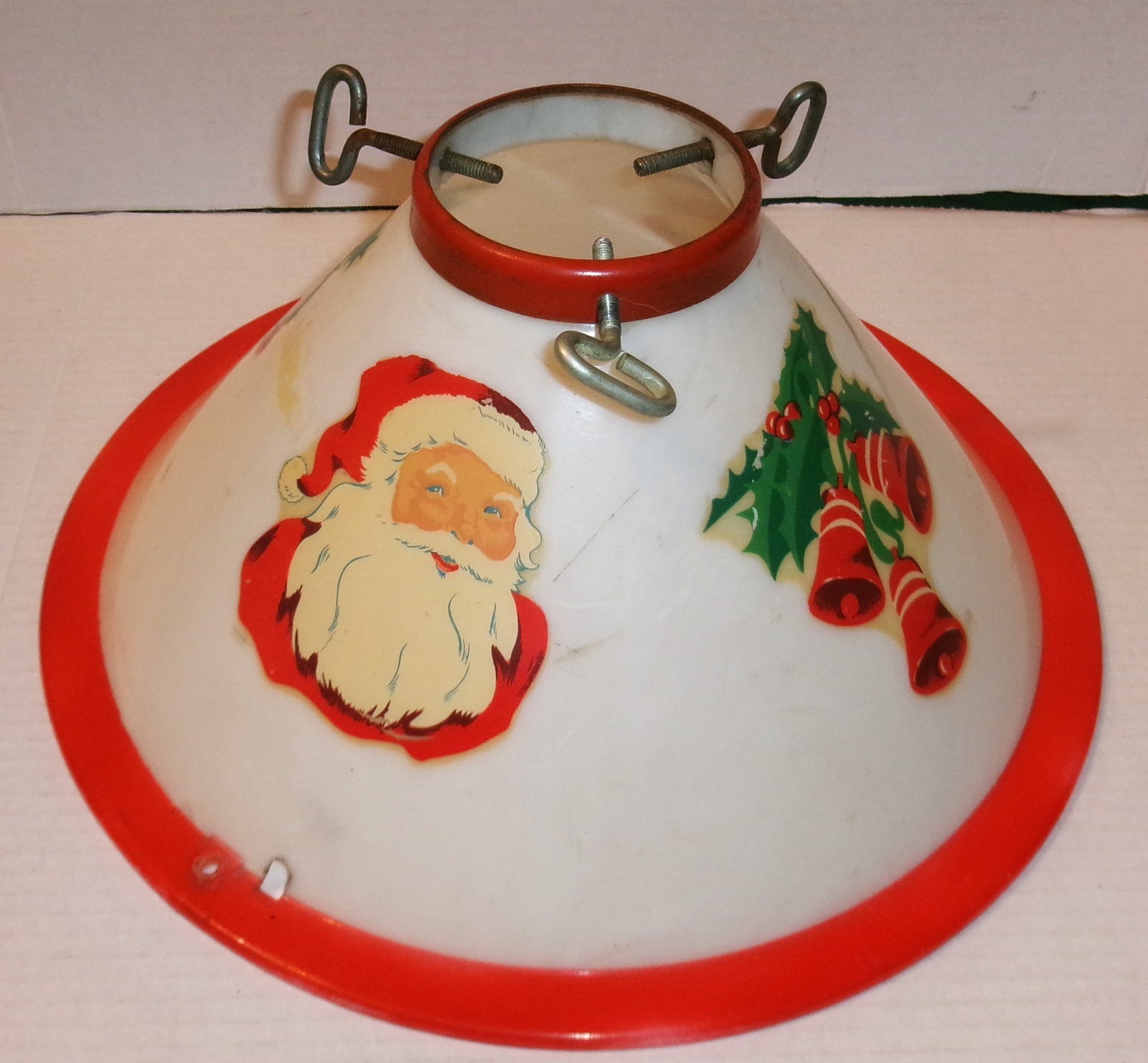 Vintage NOMA / GLOLITE Lighted Santa Christmas Tree Stand fr