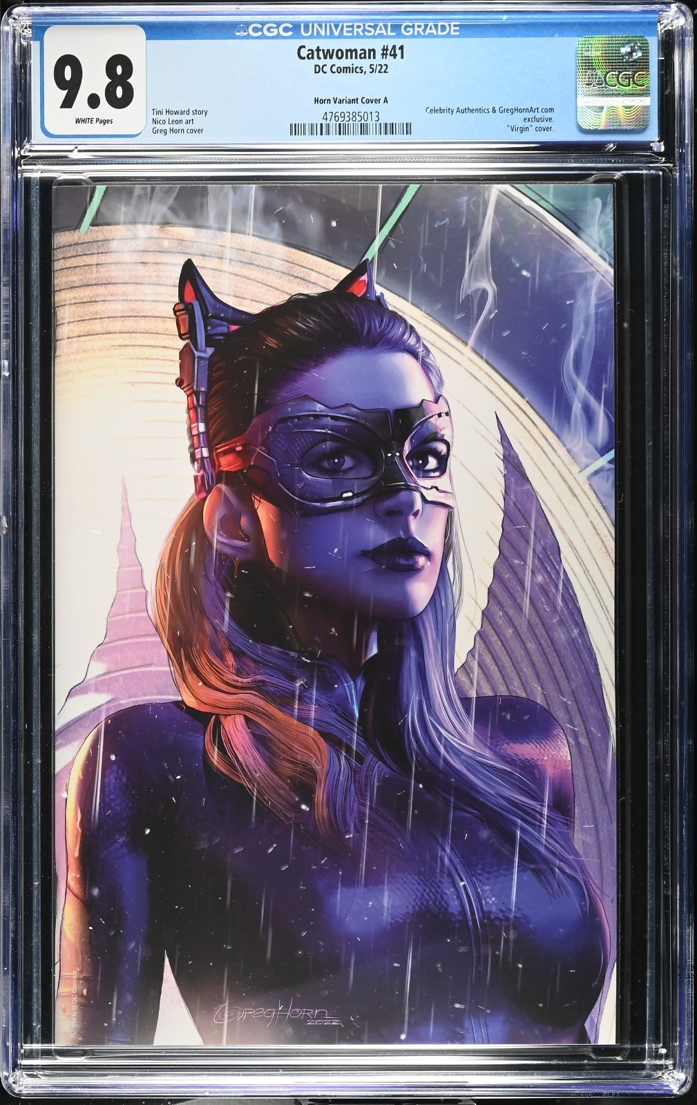 Catwoman #41 CGC 9.8 Greg Horn Variant Cover A Edition Anne Hathaway