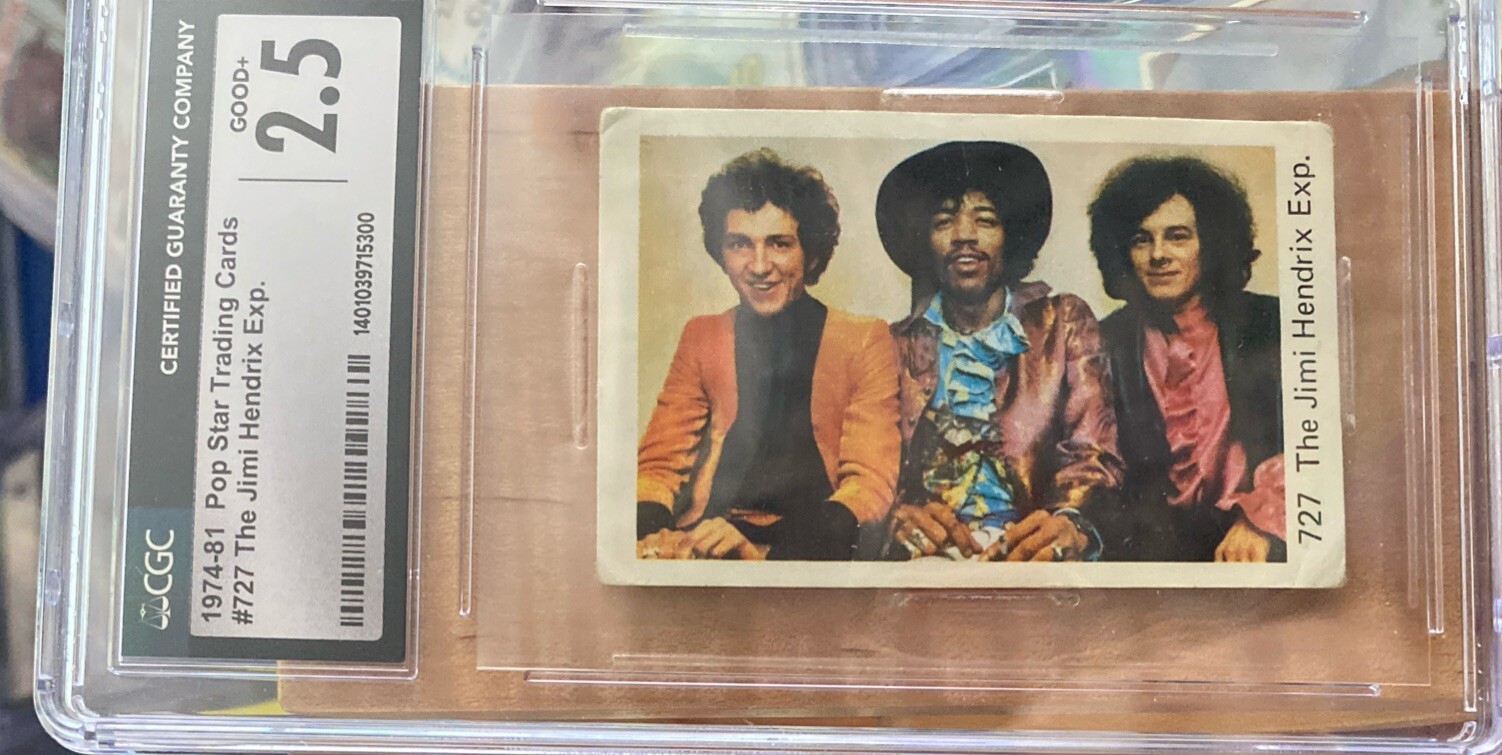 1974 Popbilder #727 The Jimi Hendrix Exp. Utan Punkt II CGC 2.5
