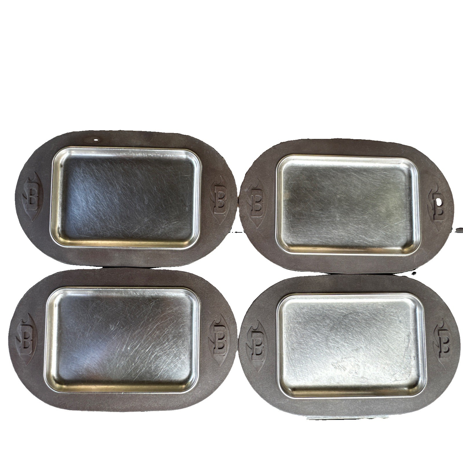 4 Vintage Bonanza Steakhouse Platters by Marco 1970s Restaurant Plates 