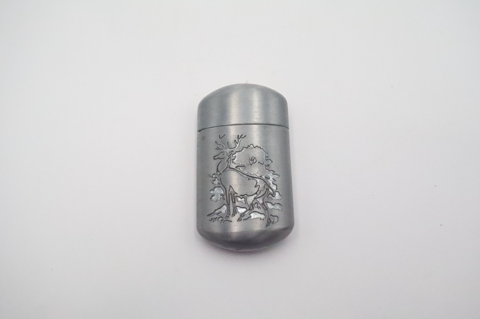 Vintage Philip Morris PLD Pocket Ashtray Deer Elk Buck Portable Litter Device