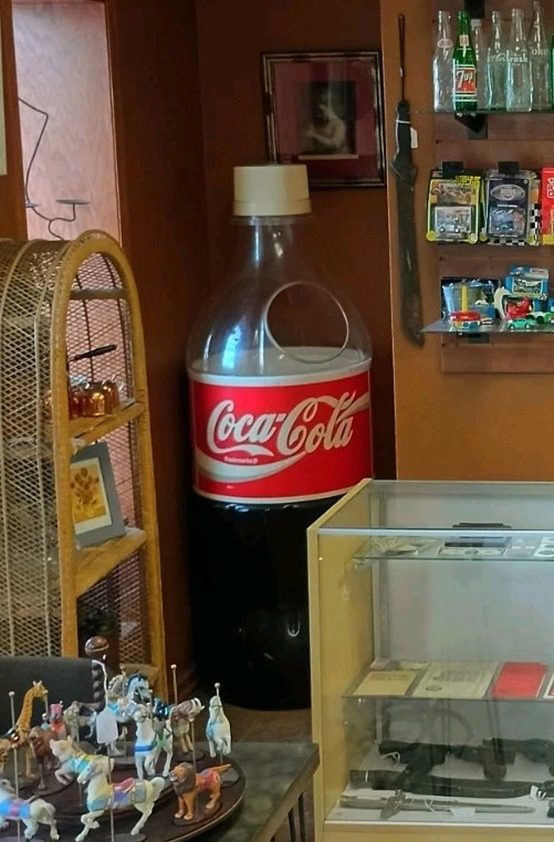 Coca Cola Coke Large 62” Bottle Shaped Store Display Advertising  Merchandiser 