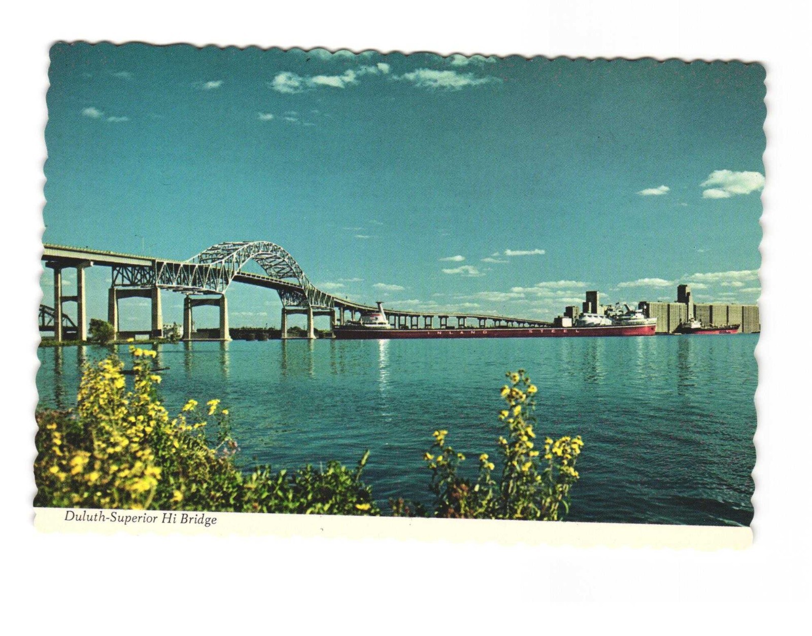 Duluth Superior Hi Bridge vintage postcard unposted
