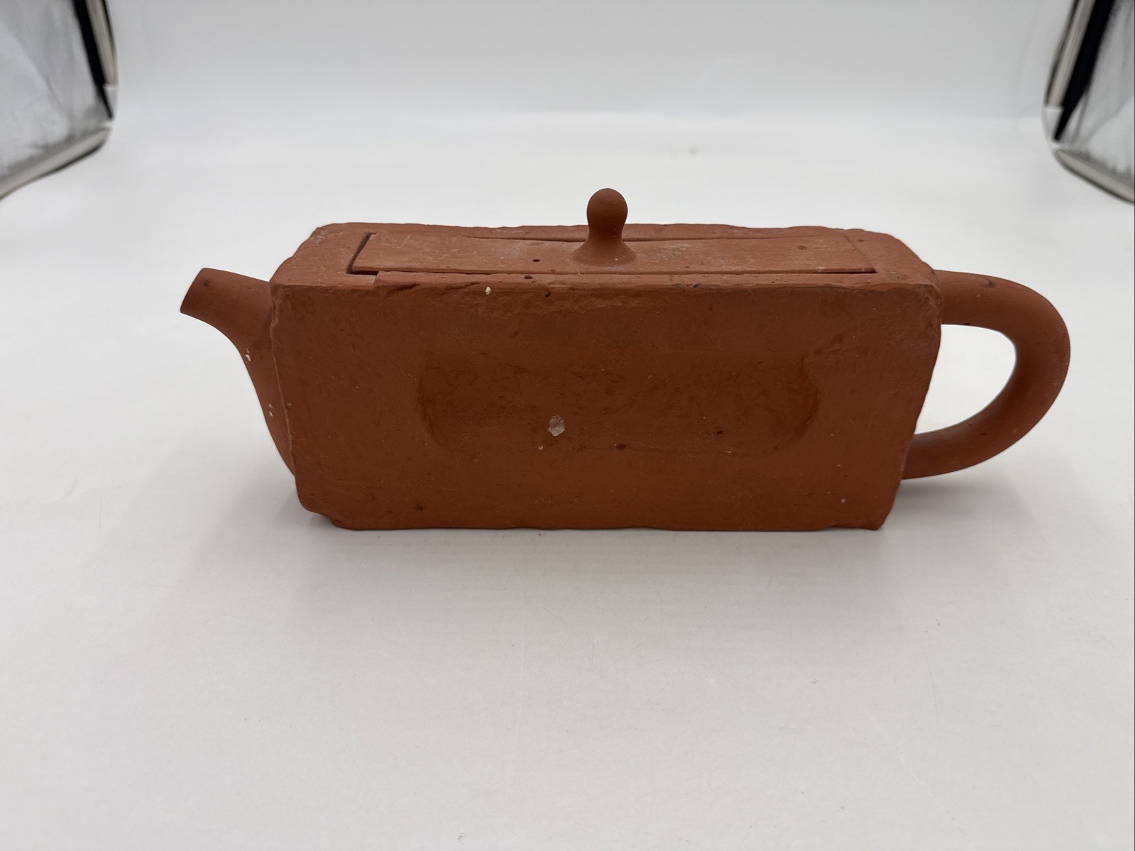 Vintage 1980s MICHEL HARVEY Rare Brick TeaPot Ceramic Made In Canada