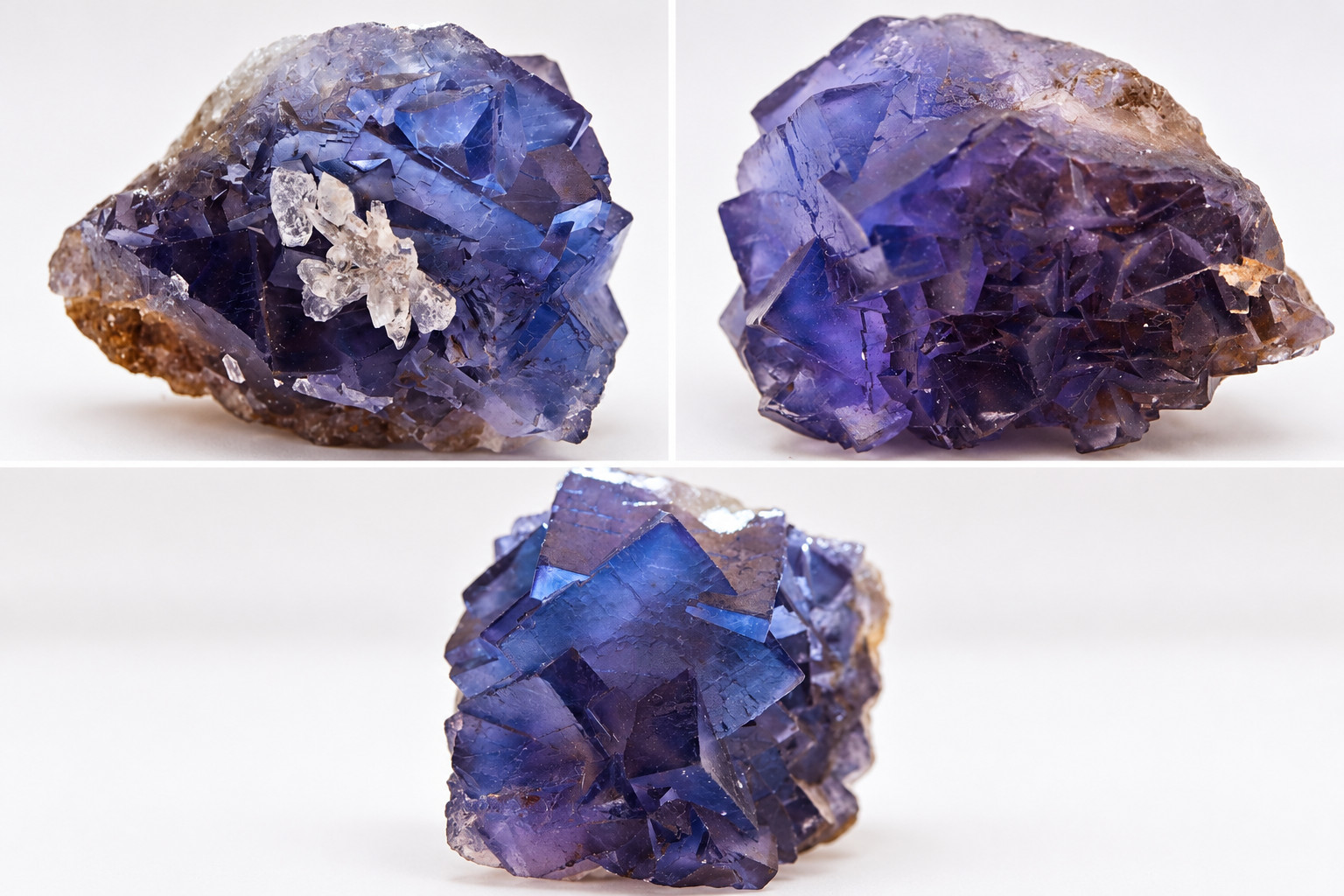 1.8 oz Fluorite Mineral Specimen Blue Purple Gray UV Balochistan M6