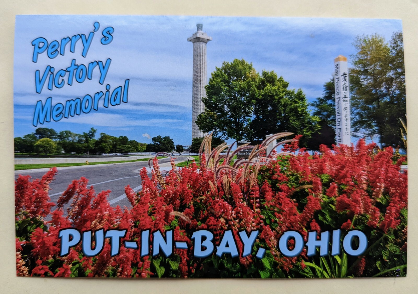 Postcard OH: Perry s Victory Memorial. Put-In- Bay.  Ohio