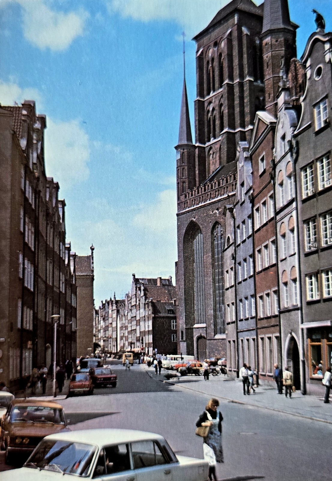 Gdansk Ulica Chlebnicka 1970s old card pc cpa postcard