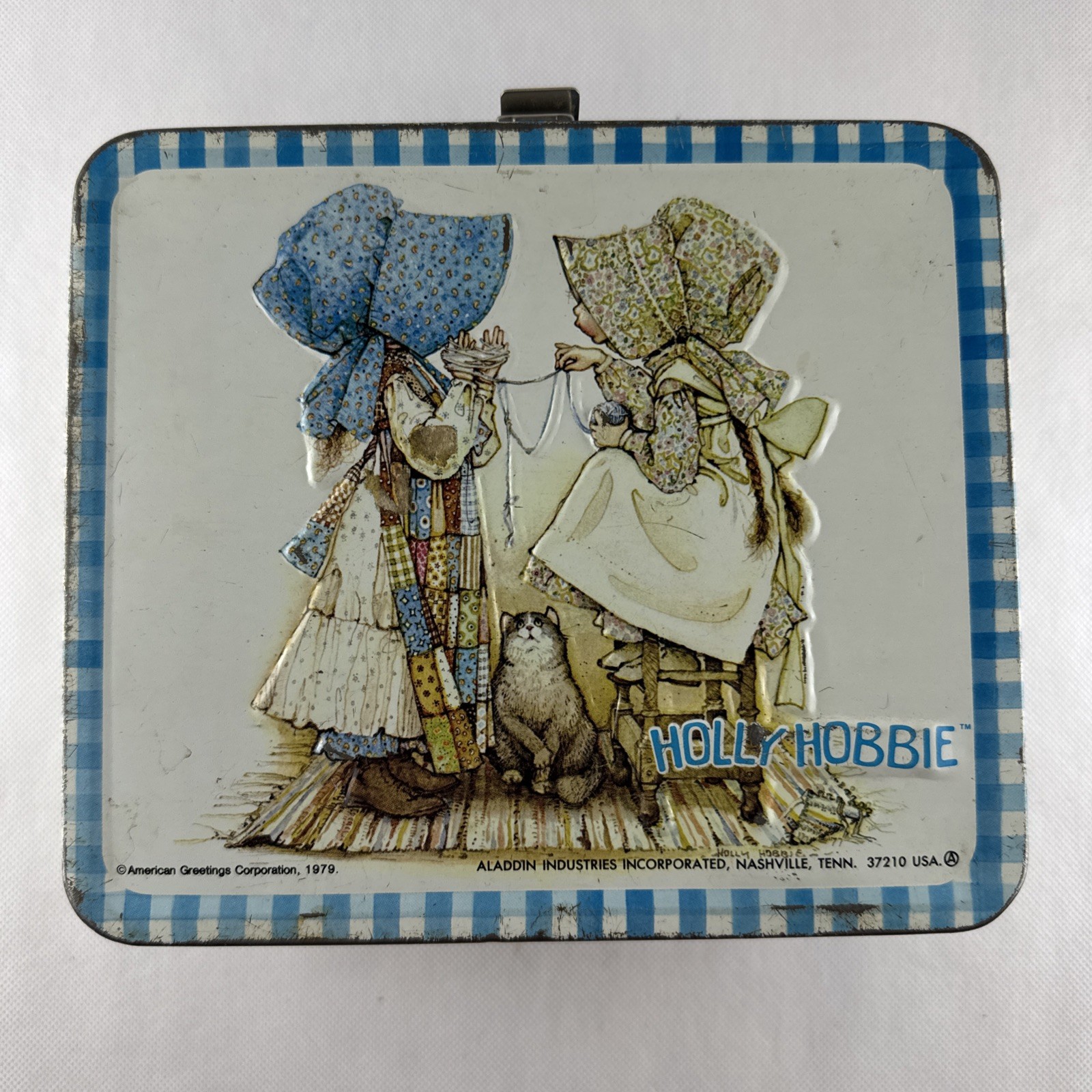 Vintage Holly Hobbie 1979 Aladdin Metal Lunch Box Only