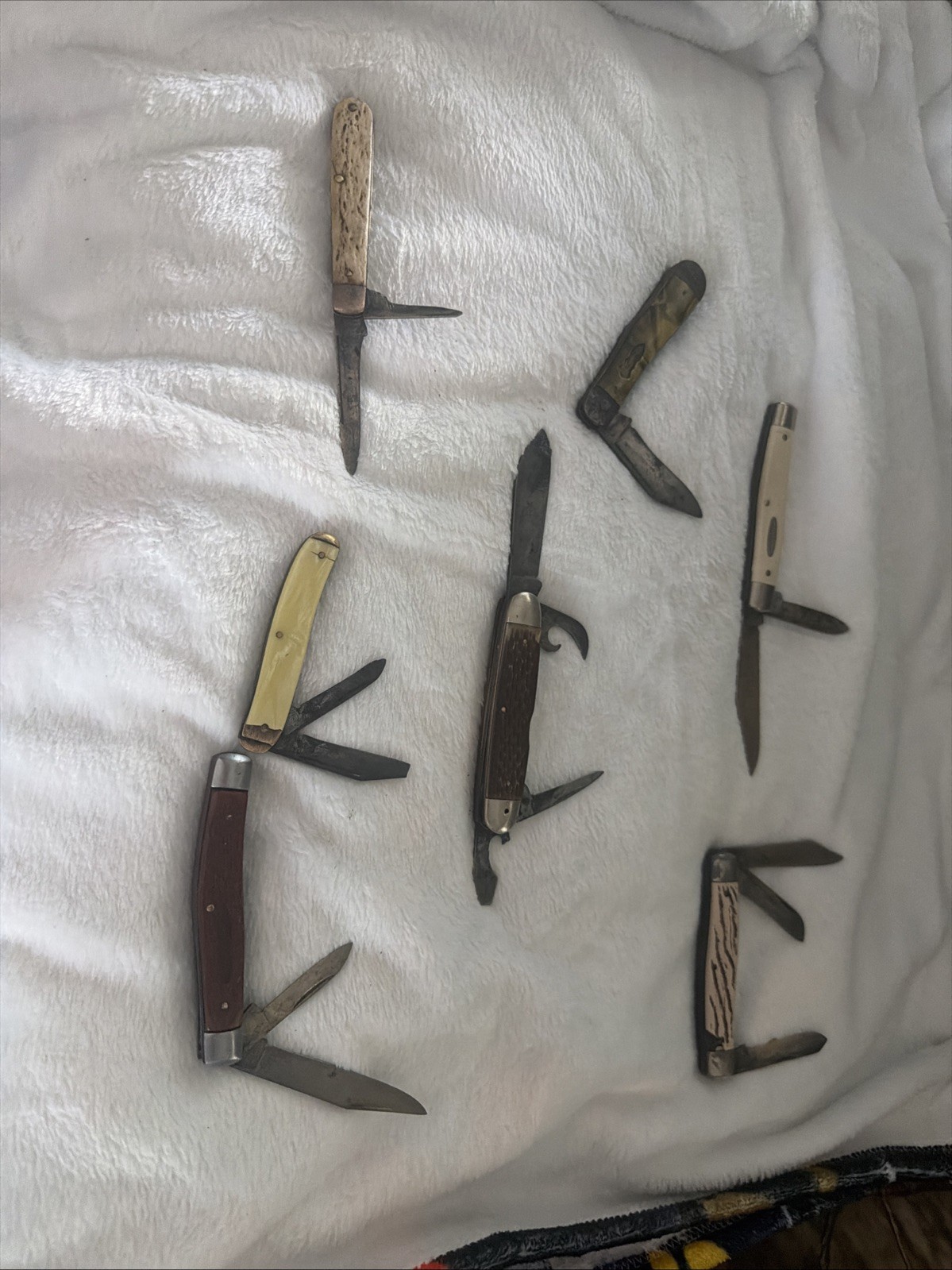 Vintage Pocket Knives Lot of 7 Folding Blades, Mixed Brands, Various Conditions
