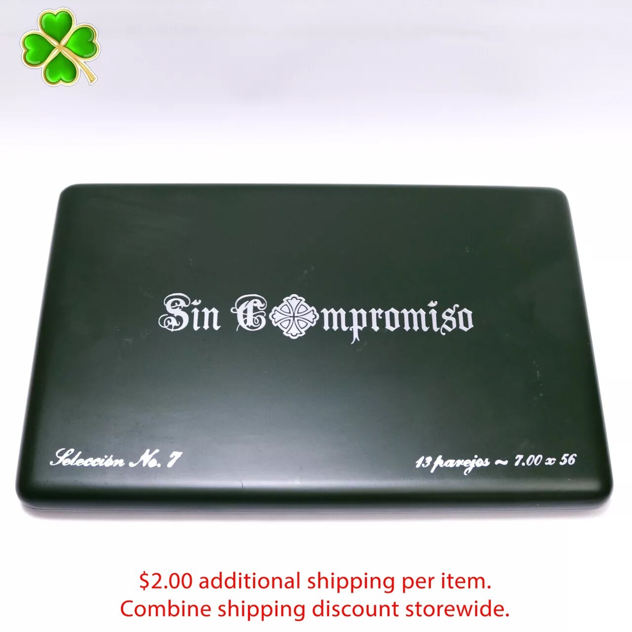 Sin Compromiso Seleccion No. 7 Empty Wood Cigar Box 12.5