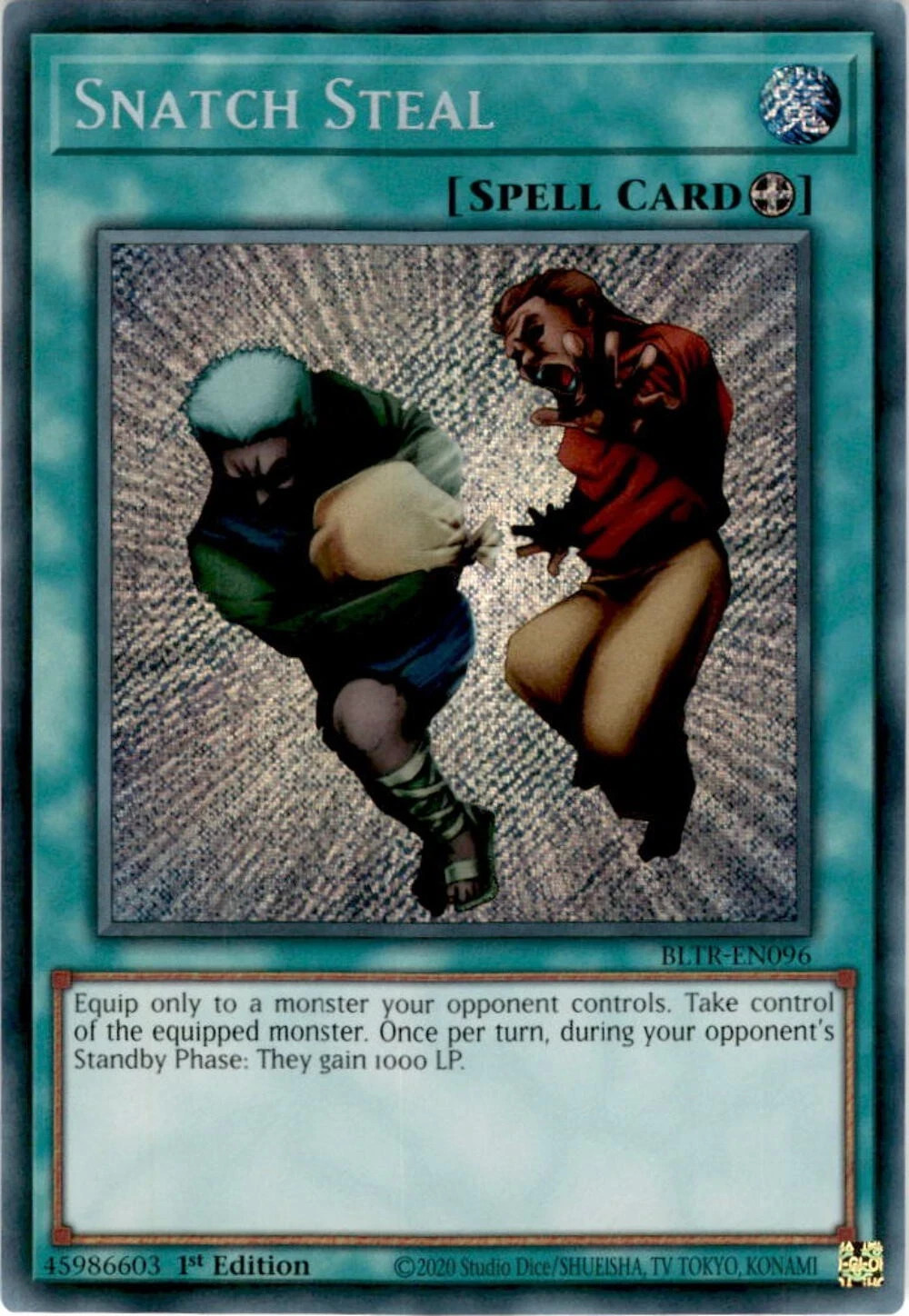 Snatch Steal BLTR-EN096 Secret Rare 1st Edition YuGiOh Card NM Card