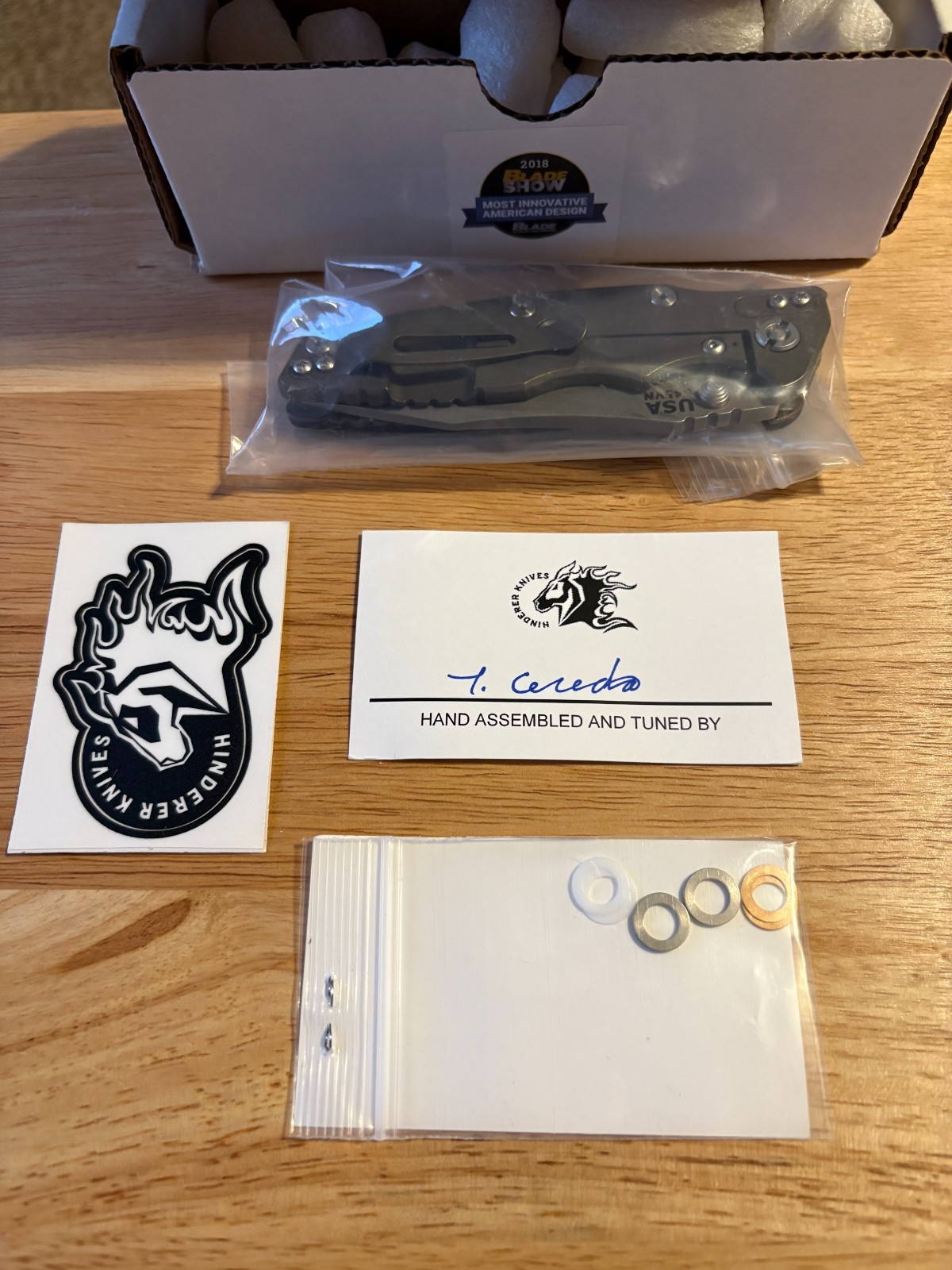 HINDERER EKLIPSE 3.5 BLACK G10 - S45VN BATTLE BRONZE - NIB - RARE COLORWAY/BLADE HINDERER EKLIPSE 3.5 BLACK G10 - S45VN BATTLE BRONZE - NIB - RARE COLORWAY/BLADE