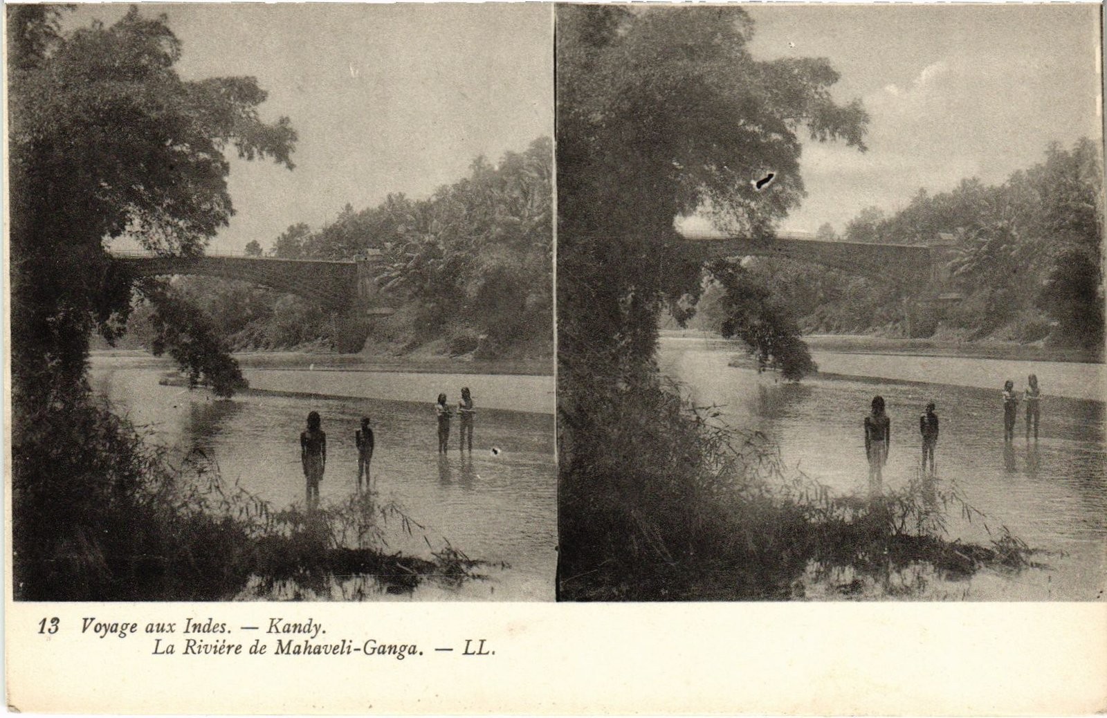 PC CEYLON SRI LANKA KANDY. THE RIVER OF MAHAVELI-GANGA. (a82691)