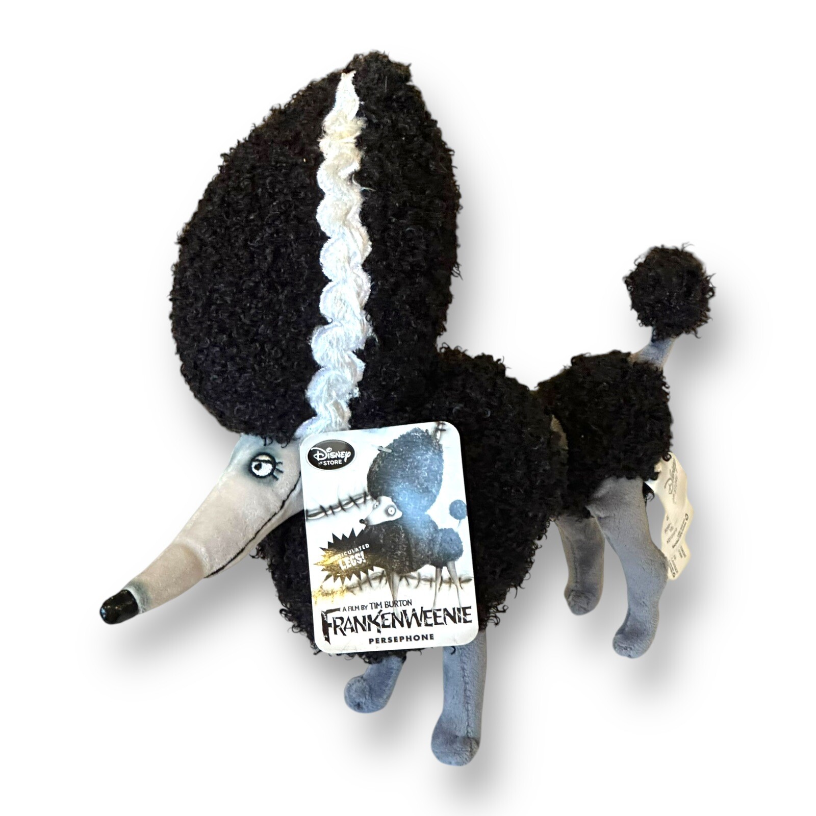 Disney Frankenweenie Persephone Poodle Plush Dog Tim Burton Toy NEW Store