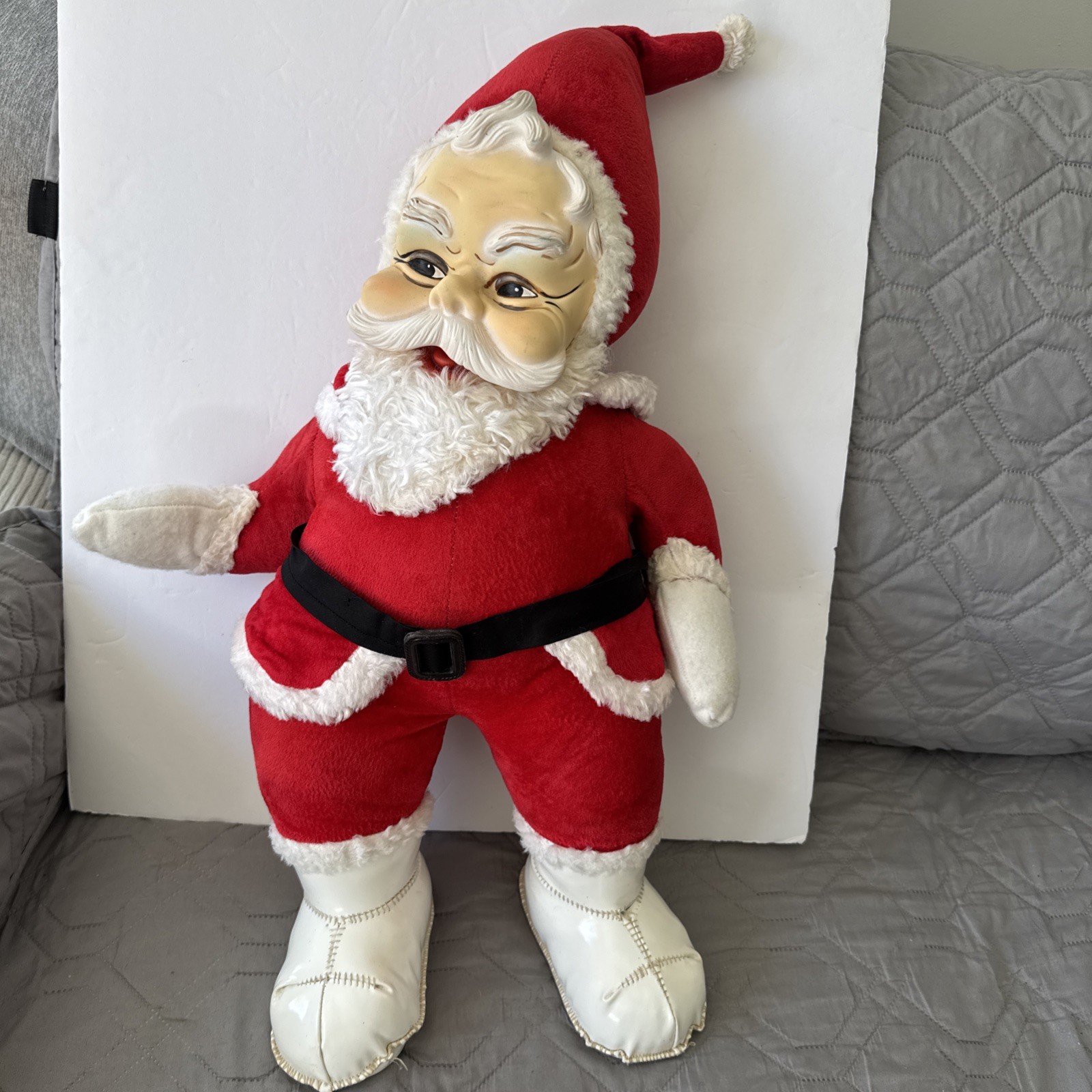 Rushton Star Creation Large Santa Claus Doll Rubber Face USA 23