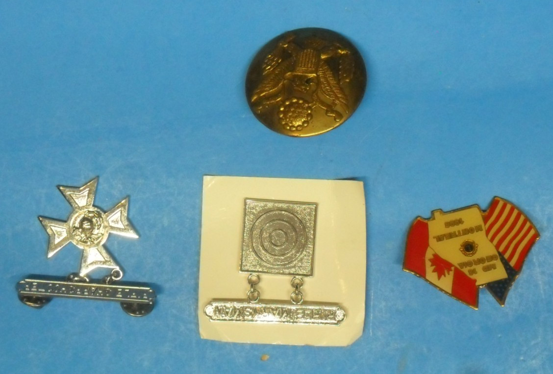 Lot Of 4 Misc US Military Pins Lot Of 4 Misc US Military Pins