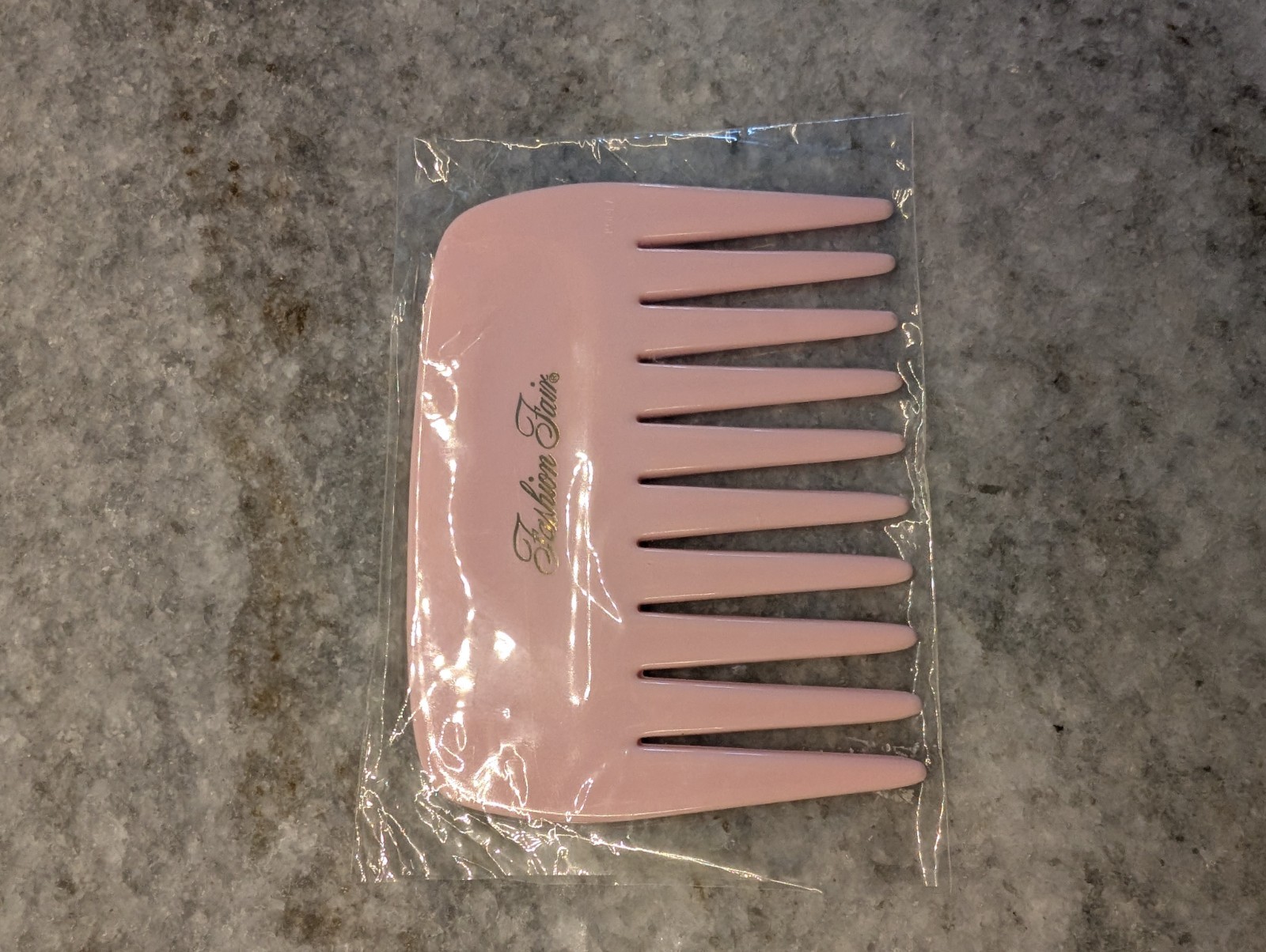 Vintage Fashion Fair Wide Tooth Short Hair Comb Pick Hard Plastic, Brand New