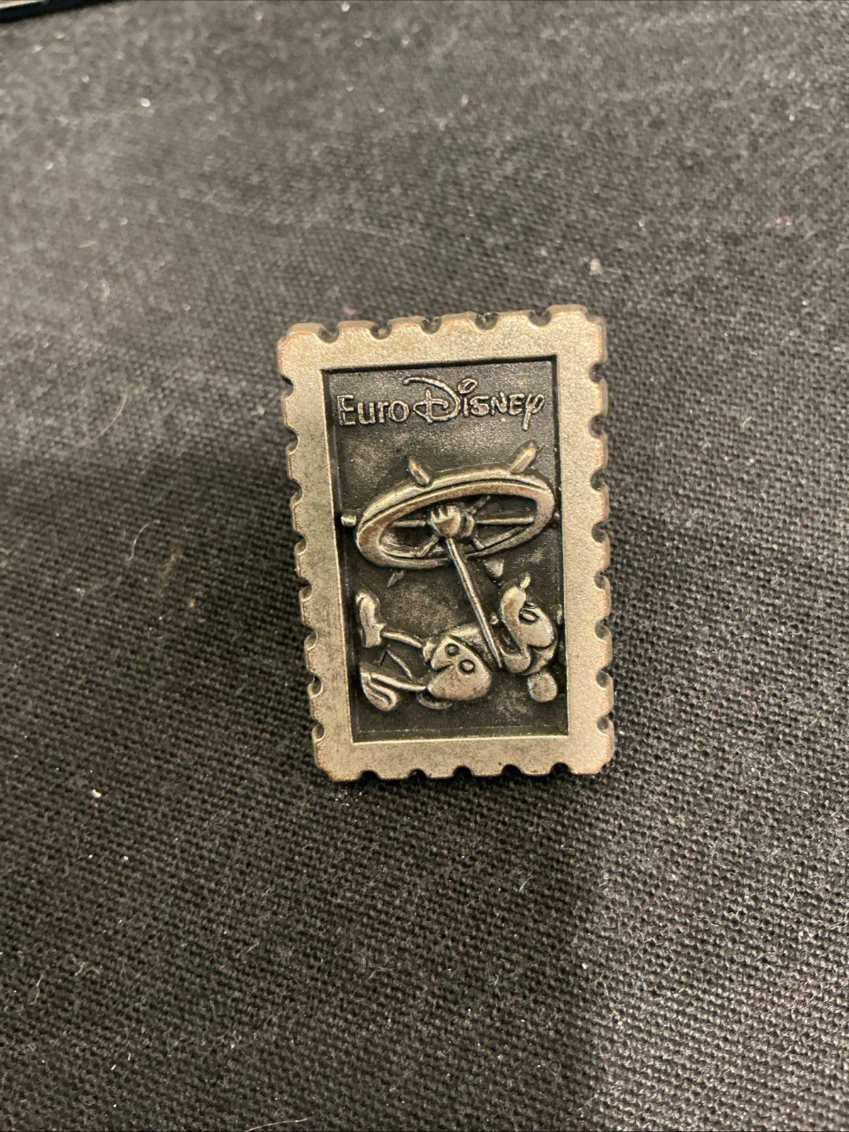 EuroDisney Steamboat Willie Boat Mickey Stamp Bronze Version V 2 Pin # 26899