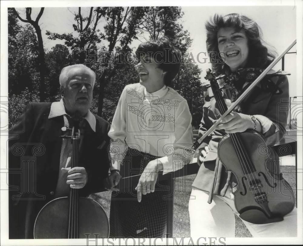 1978 Press Photo The Oriana Trio: Harry Sturm, Carol Bell, and Eden Vaning