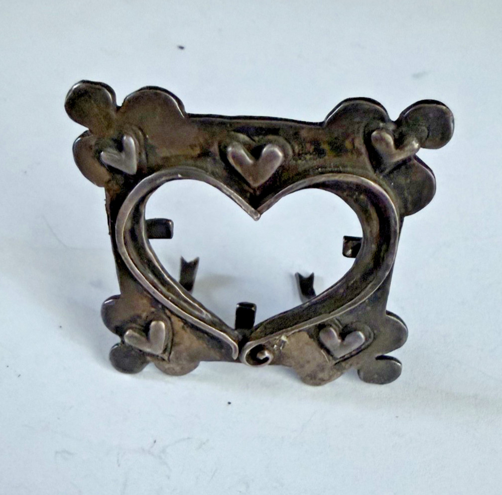vintage miniature sterling picture frame erica courtney signed 28.9 grams jb5