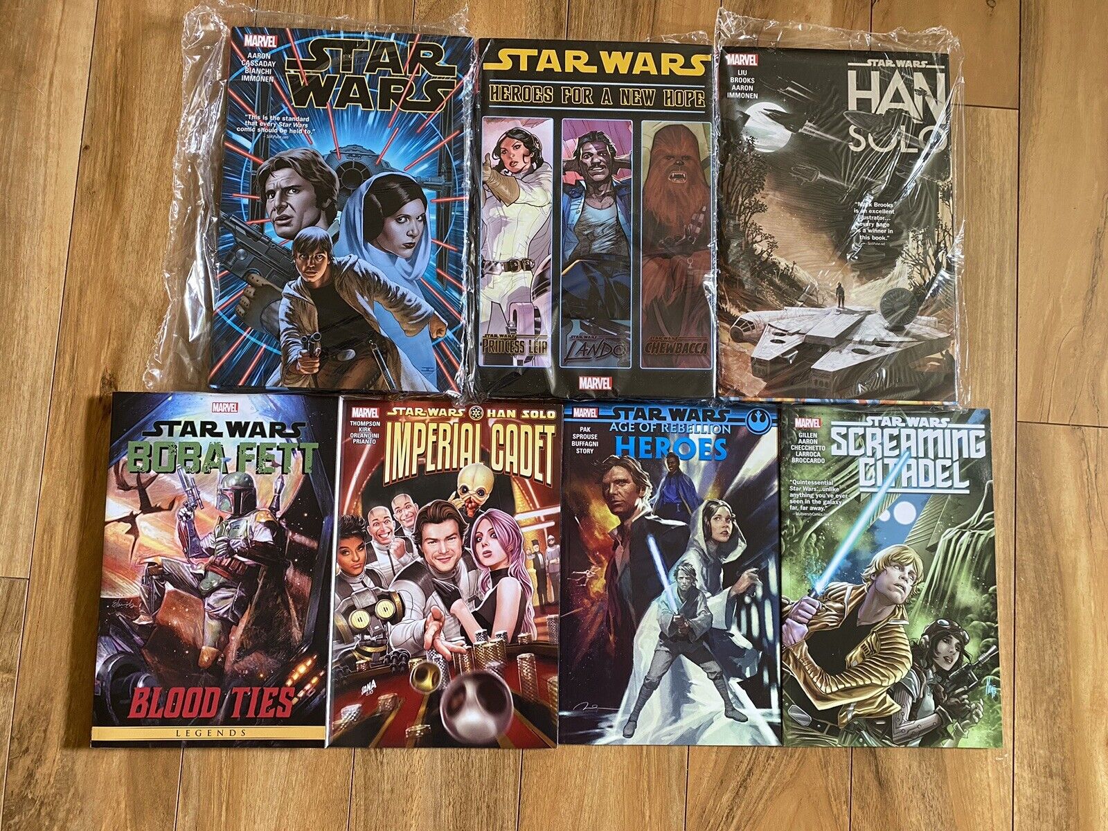 Huge TPB Hardcover Lot STAR WARS Marvel Han Solo Screaming Citadel Boba Fett Hot