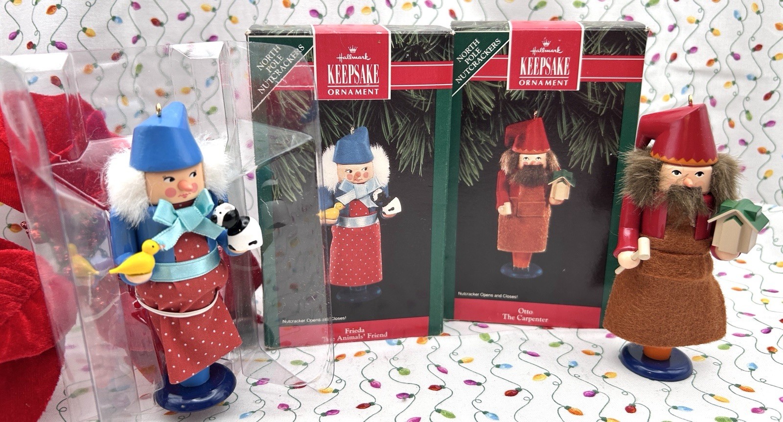 Vintage Hallmark Keepsake Ornaments North Pole Nutcrackers 1992 SET OF 2