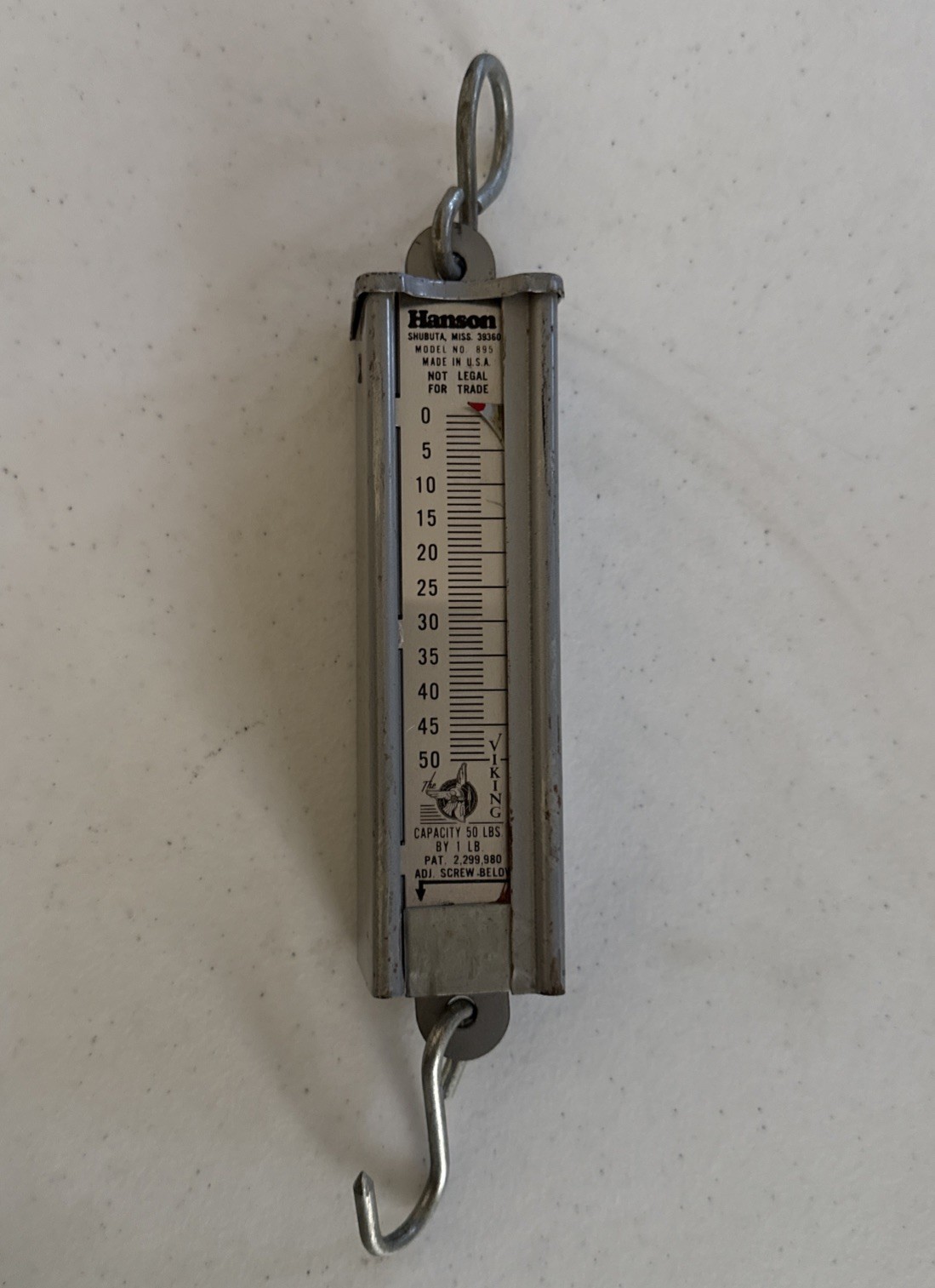 VTG HANSON HANGING SCALE MODEL 895-- VTG HANSON HANGING SCALE MODEL 895--