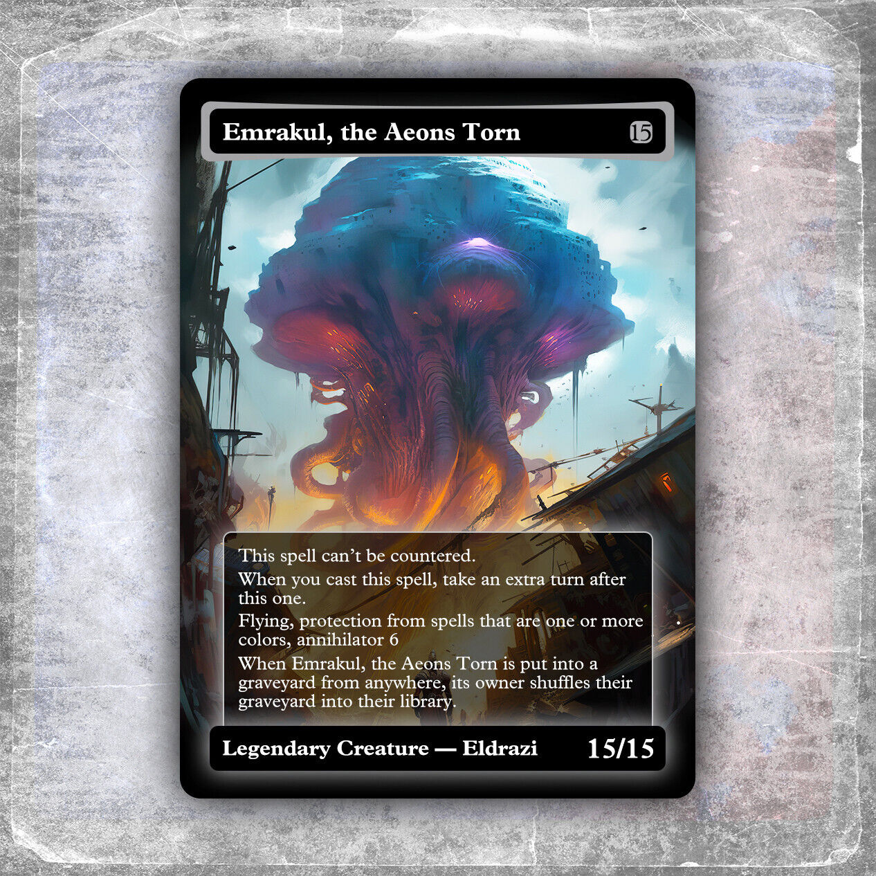 Emrakul, the Aeons Torn #3 [Alternative Custom Art] Hyperion Card