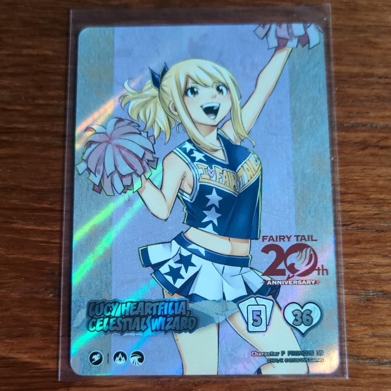 Universus Fairy Tail Lucy Celestial Wizard Foil promo card 20th anniversary