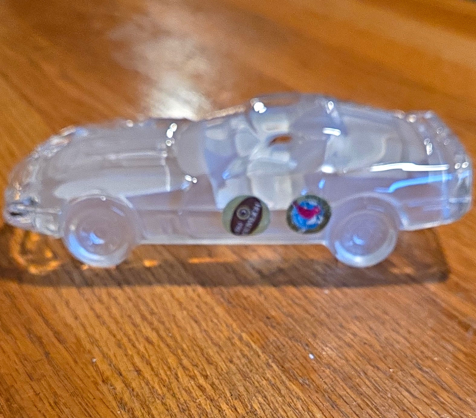 Hofbauer Collection 1987 Clear 24% Lead Crystal Corvette Paper Weight Hofbauer Collection 1987 Clear 24% Lead Crystal Corvette Paper Weight