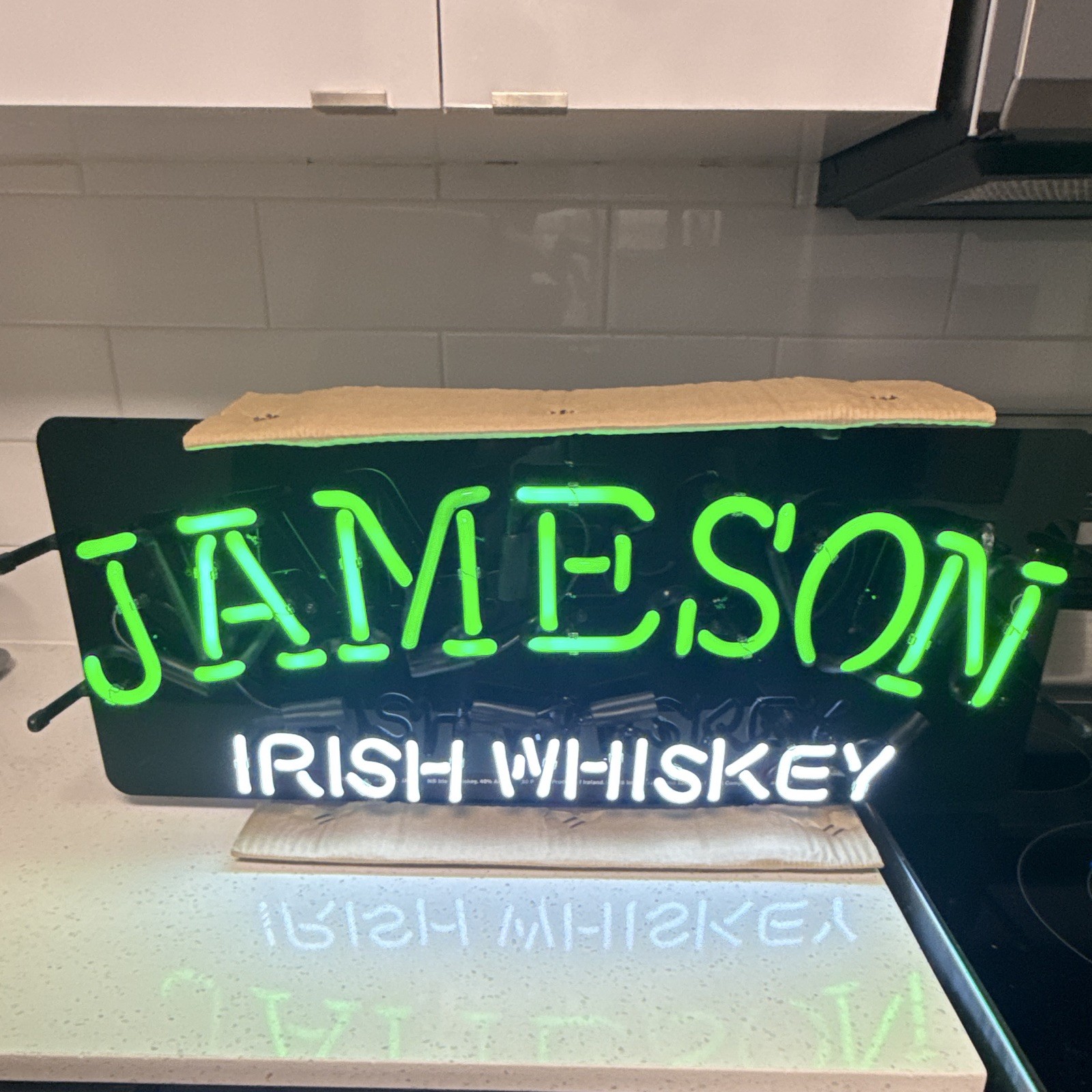 Jameson Irish Whiskey Neon Sign NEW NOS Pernod Ricard Original Box WORKING
